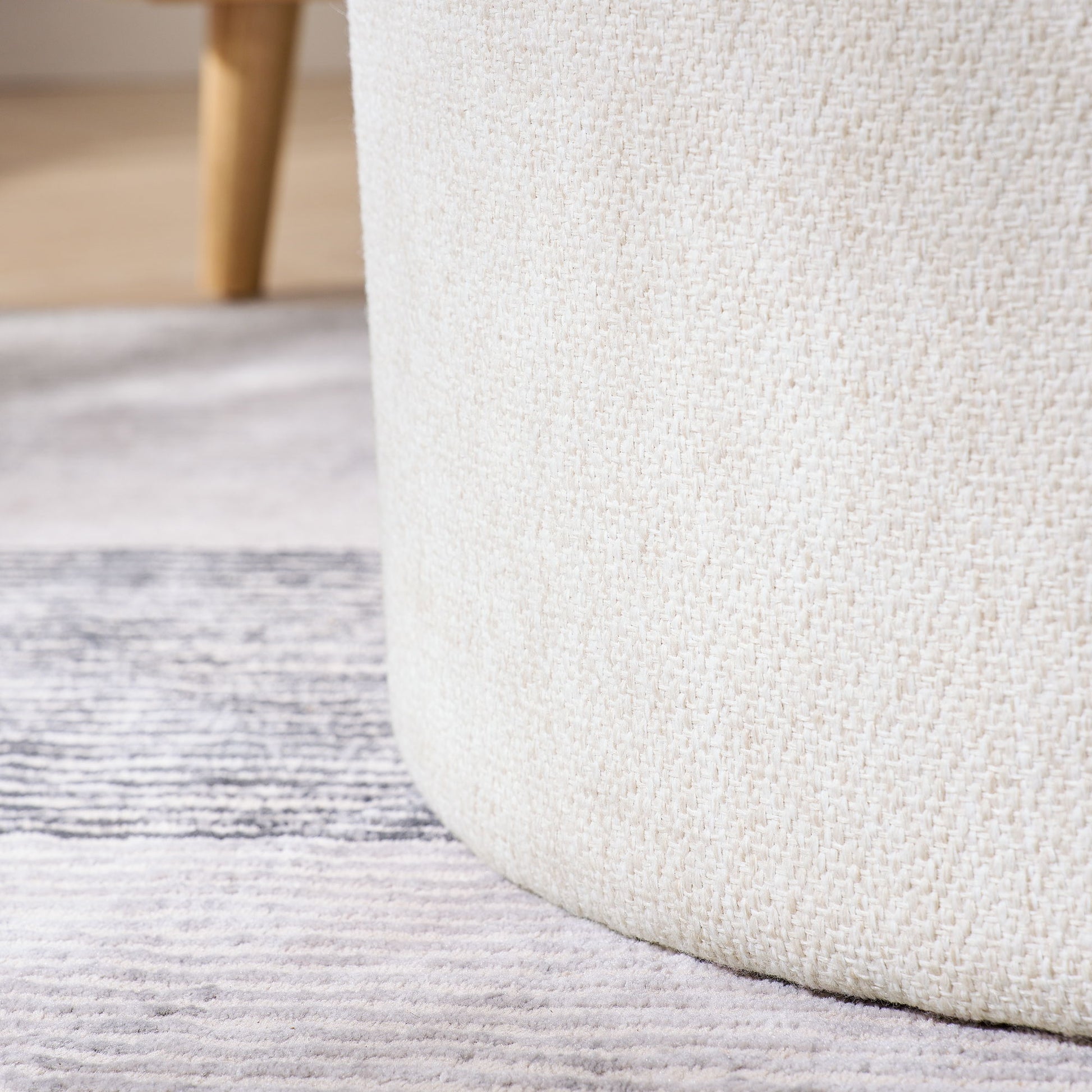 Classic 2 Piece Round Storage Ottoman Set With Drum Shaped Stool - Best Buy Furniture