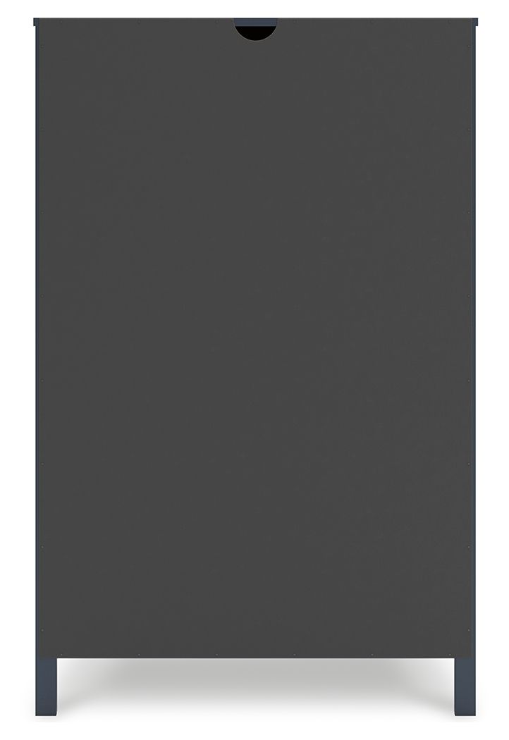 Simmenfort - Five Drawer Chest - Navy Blue - Best Buy Furniture