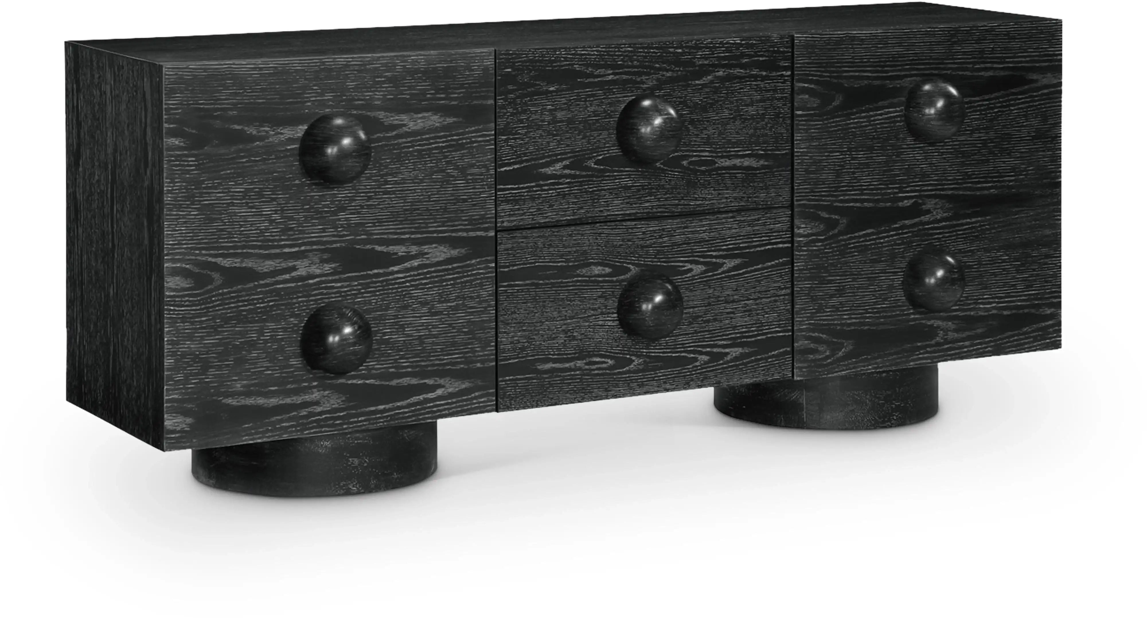 Bubble - Rubberwood with Oak Veneer Sideboard / Buffet - Best Buy Furniture