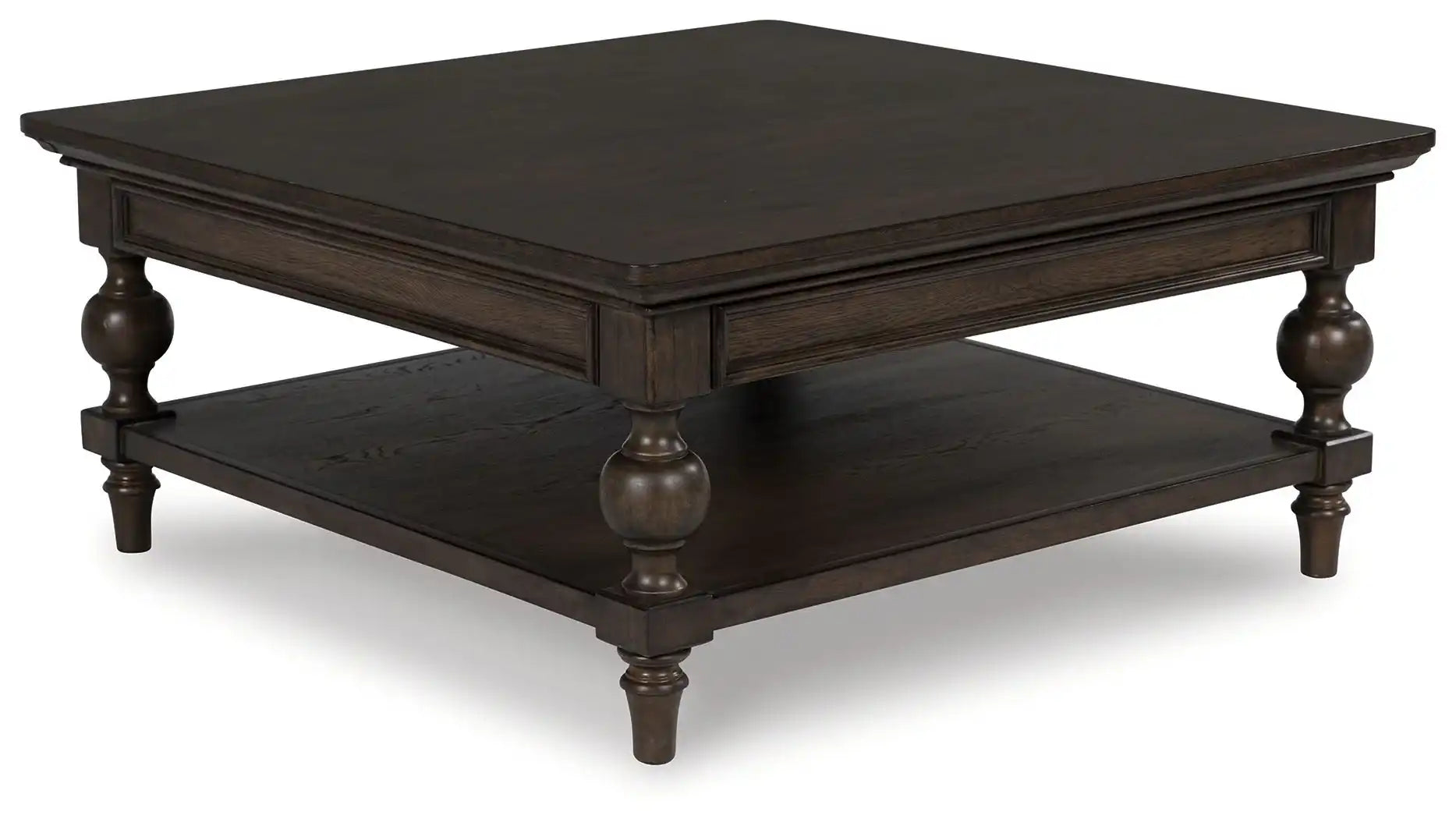 Veramond - Square Cocktail Table - Dark Brown - Best Buy Furniture