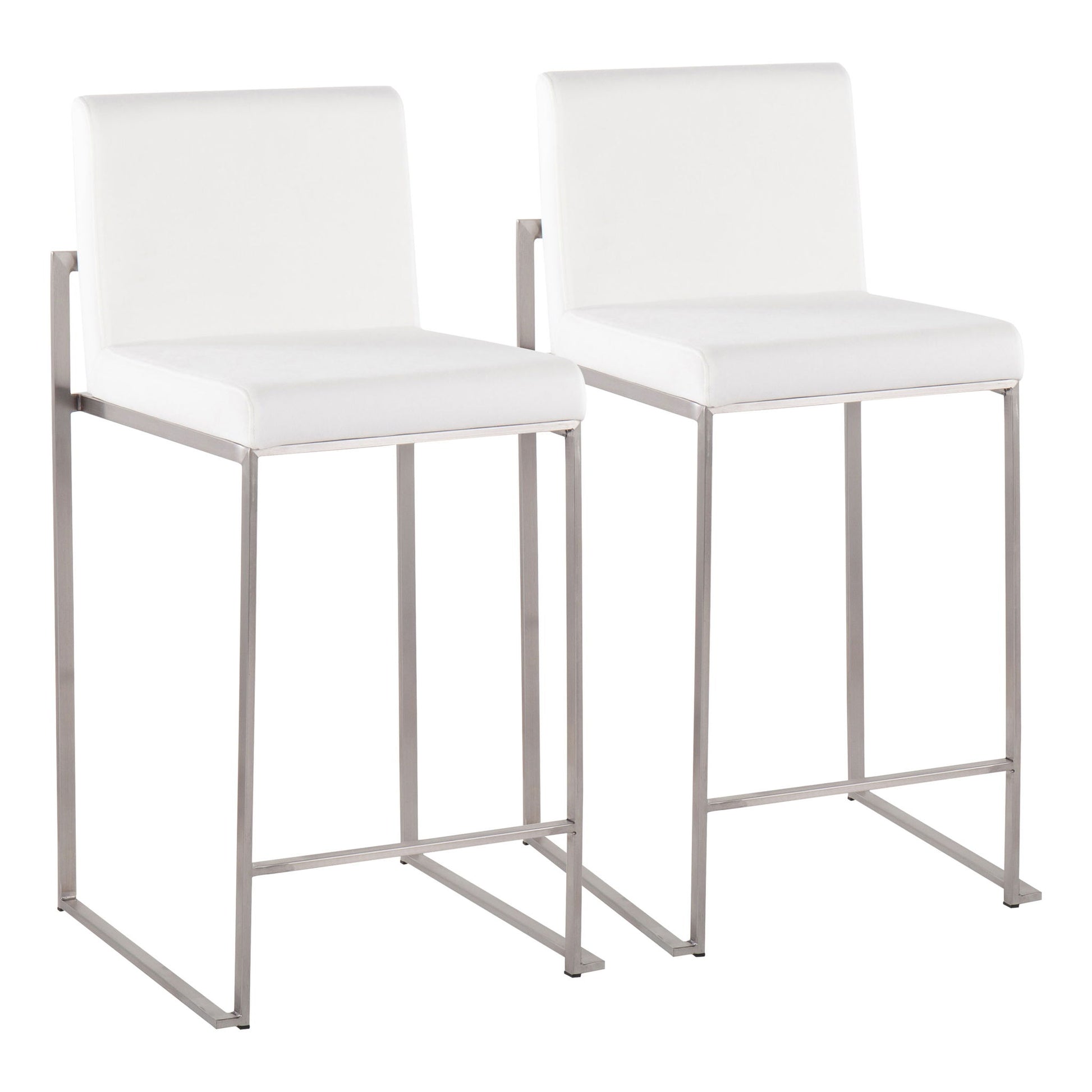 Fuji - Contemporary High Back Counter Stool, Functional Design - Best Buy Furniture