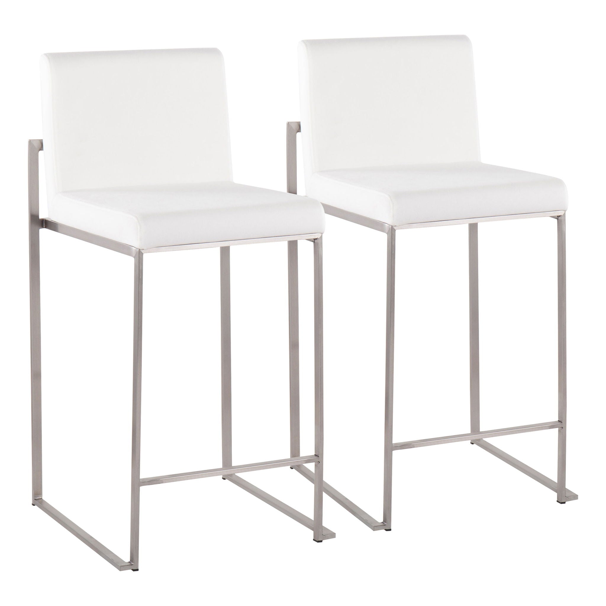 Fuji - Contemporary High Back Counter Stool, Functional Design - Best Buy Furniture