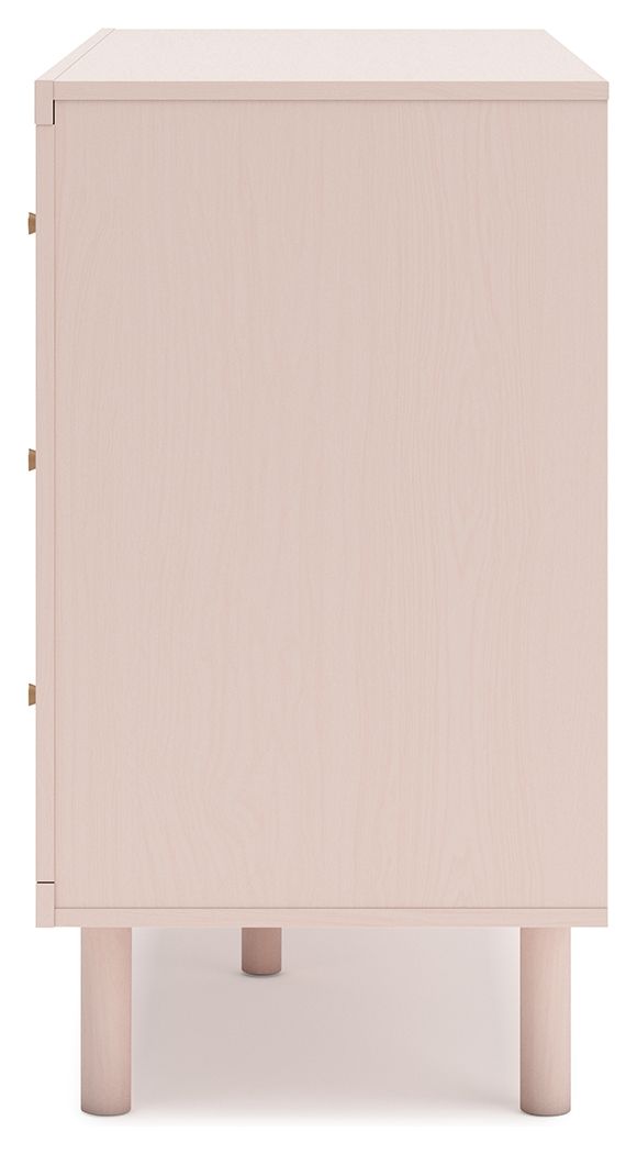 Wistenpine - Six Drawer Dresser - Blush - Best Buy Furniture