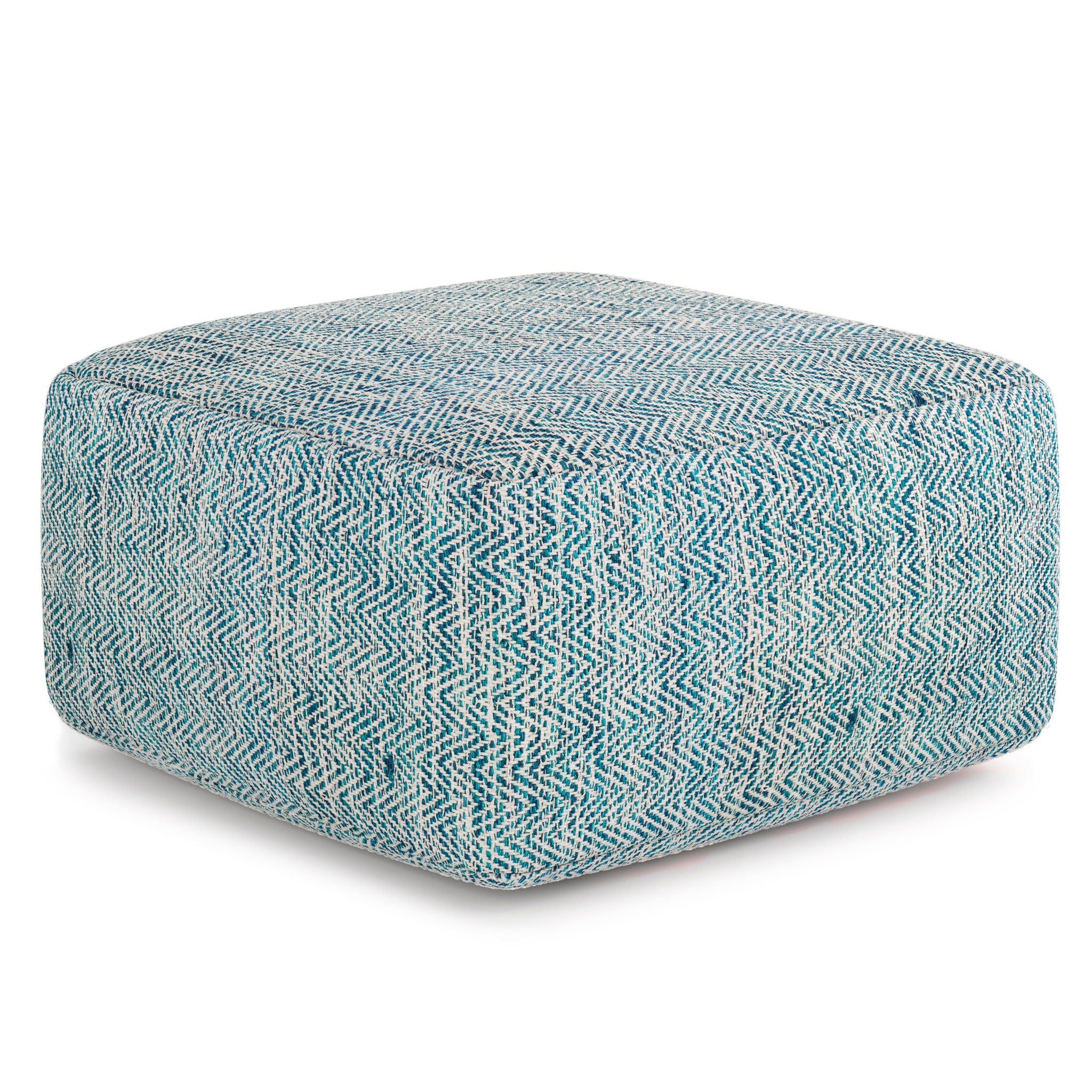 Nate - Handcrafted Square Pouf - Best Buy Furniture