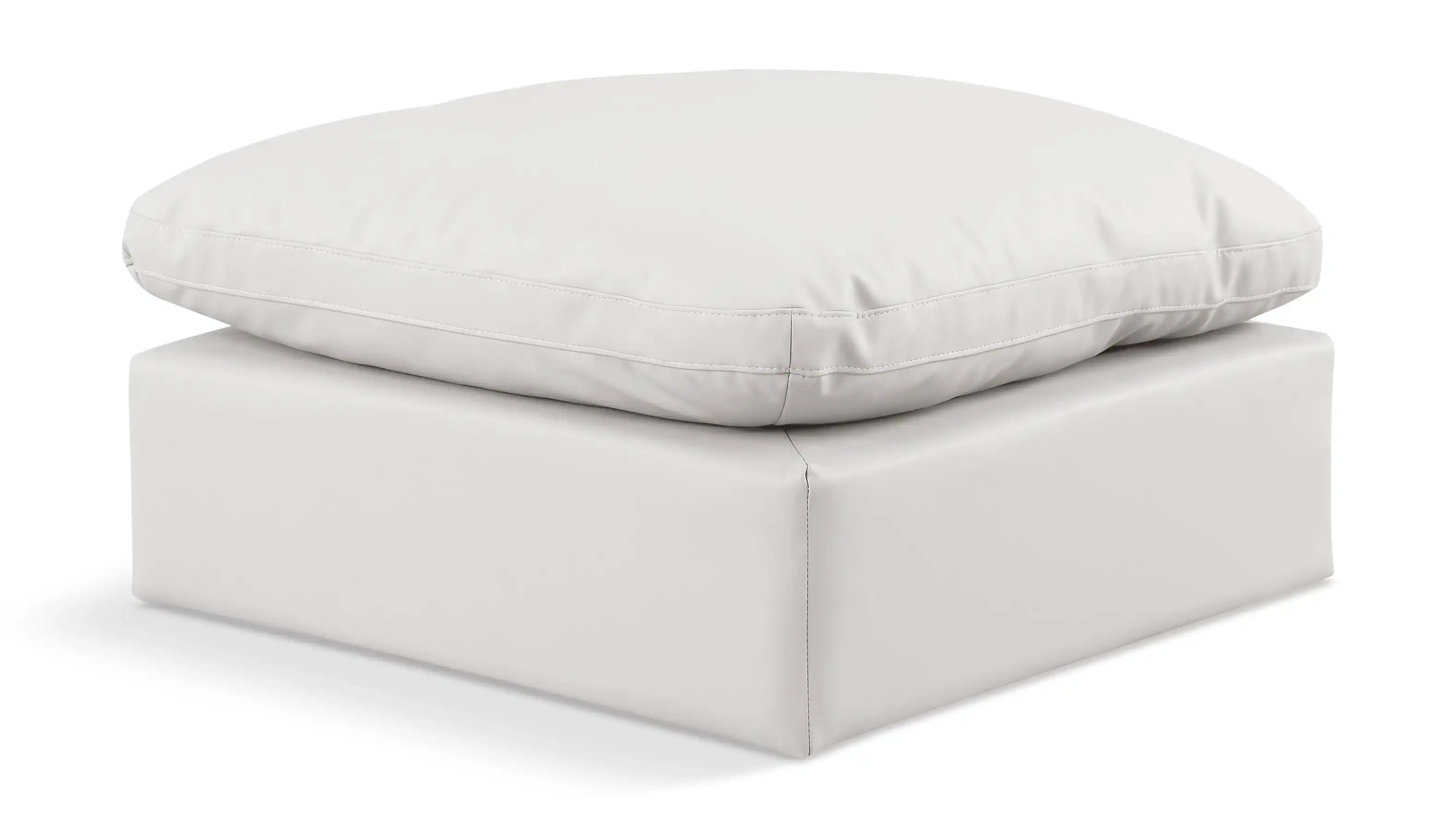 Indulge - Faux Leather Ottoman - Best Buy Furniture