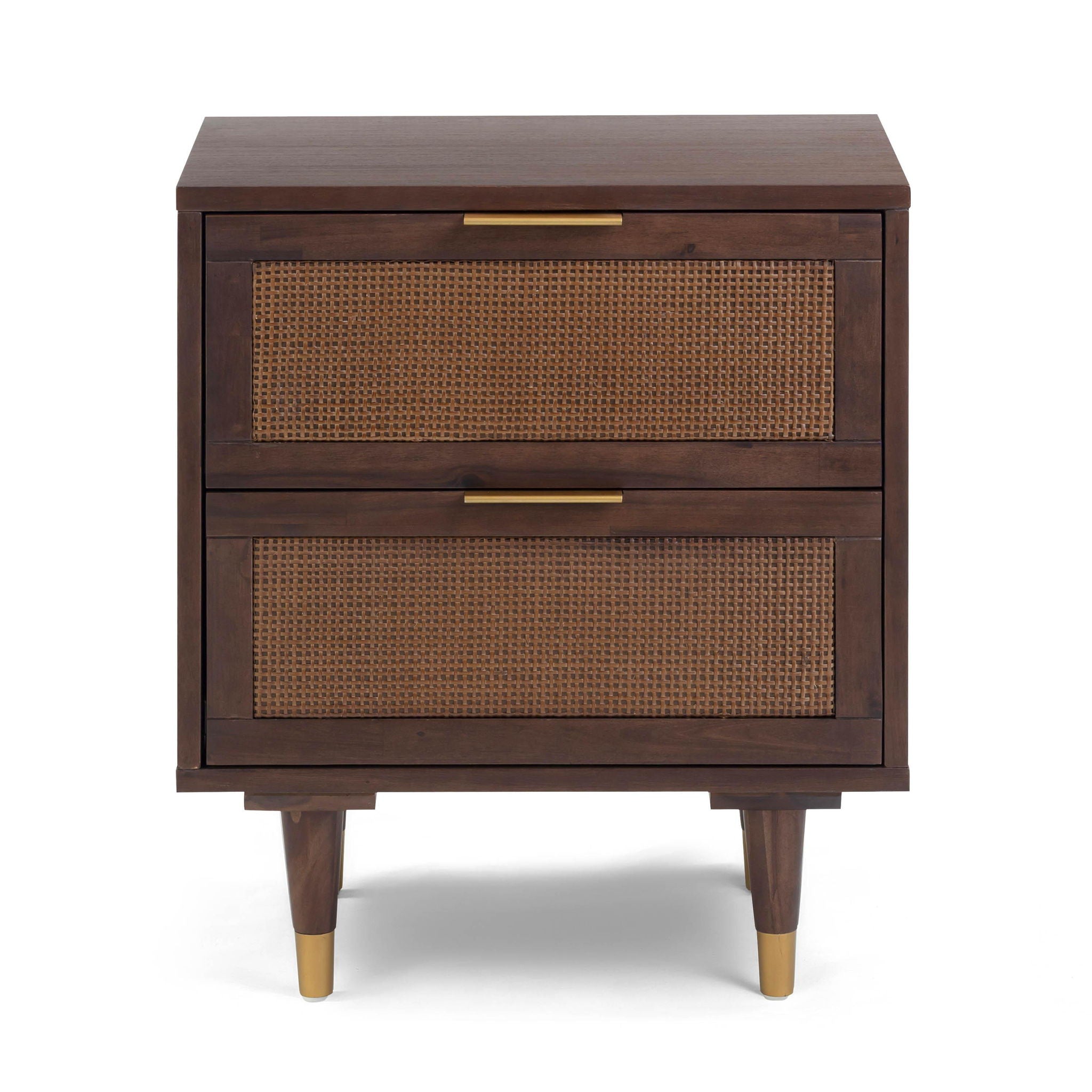 Sierra - 2-Drawer Nightstand - Dark Chocolate Brown - Best Buy Furniture