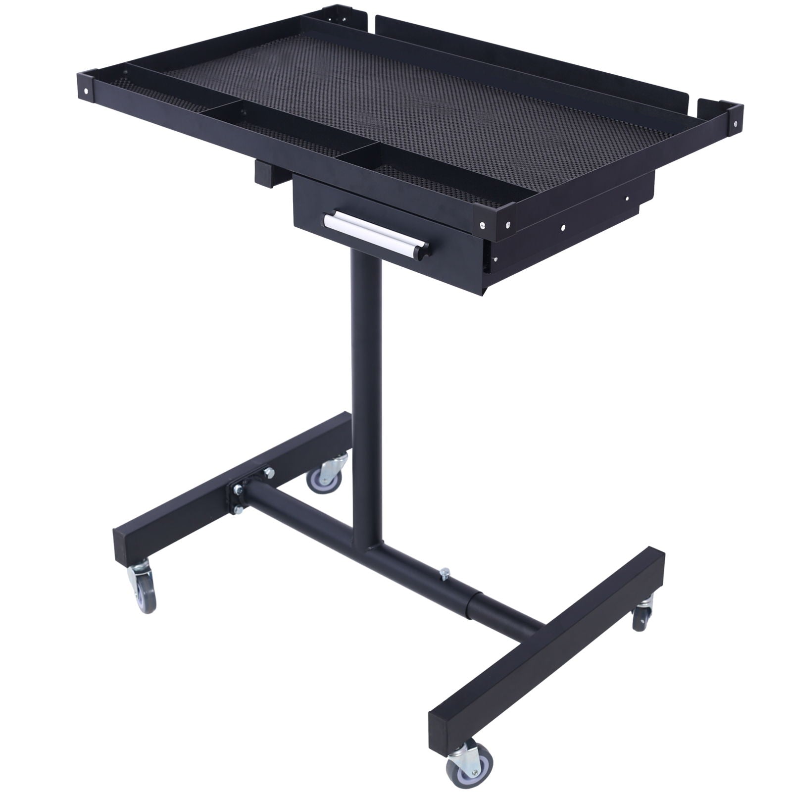 Adjustable Tear Down Work Table With Drawer For Garages, Repair Shops, And Diy, Portable, (4) 2.5" Swivel Casters, 220 Pound Capacity, Rubber Corners, Heavy Duty Steel - Best Buy Furniture