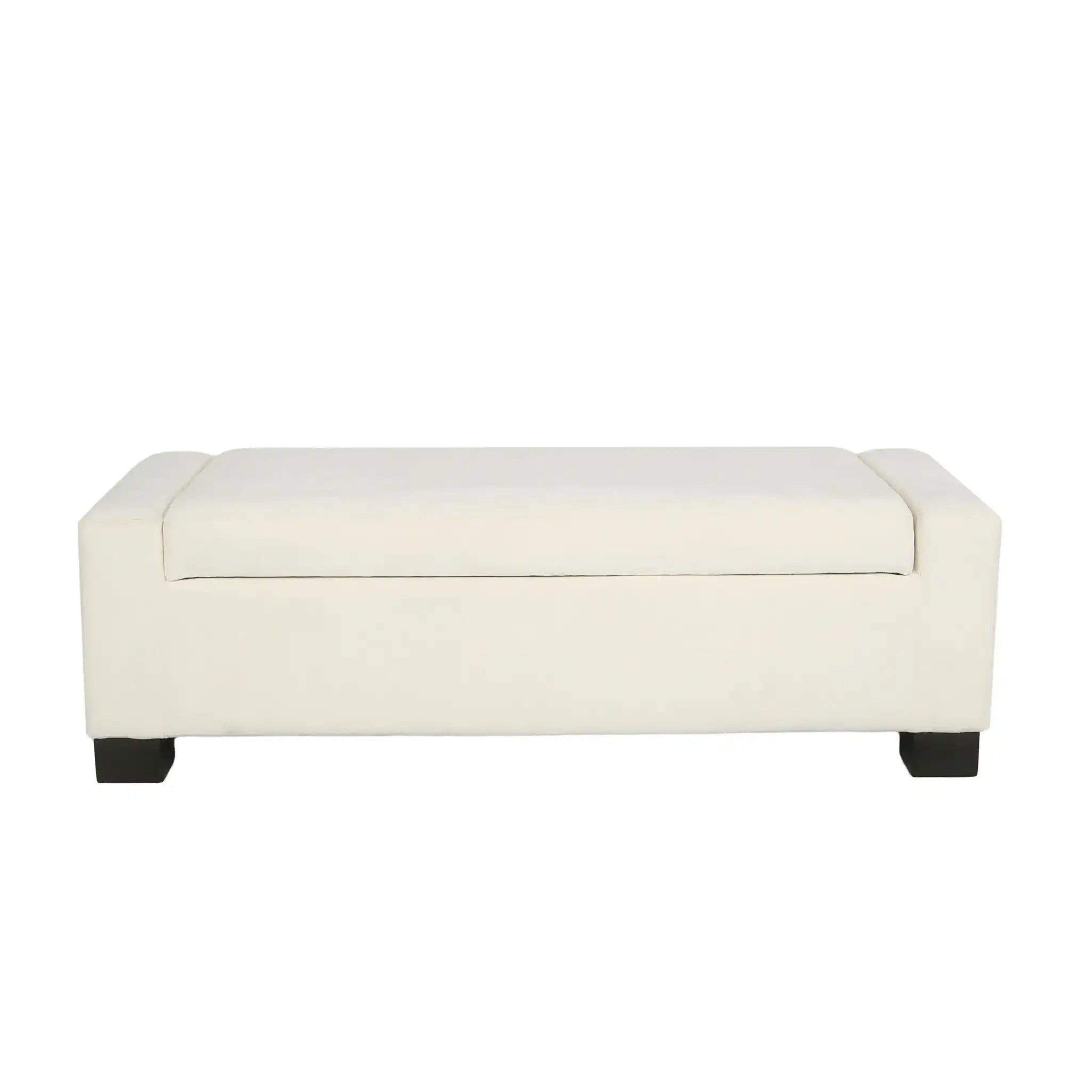 Textured Fabric Ottoman Bench With Hinged Lid - Best Buy Furniture