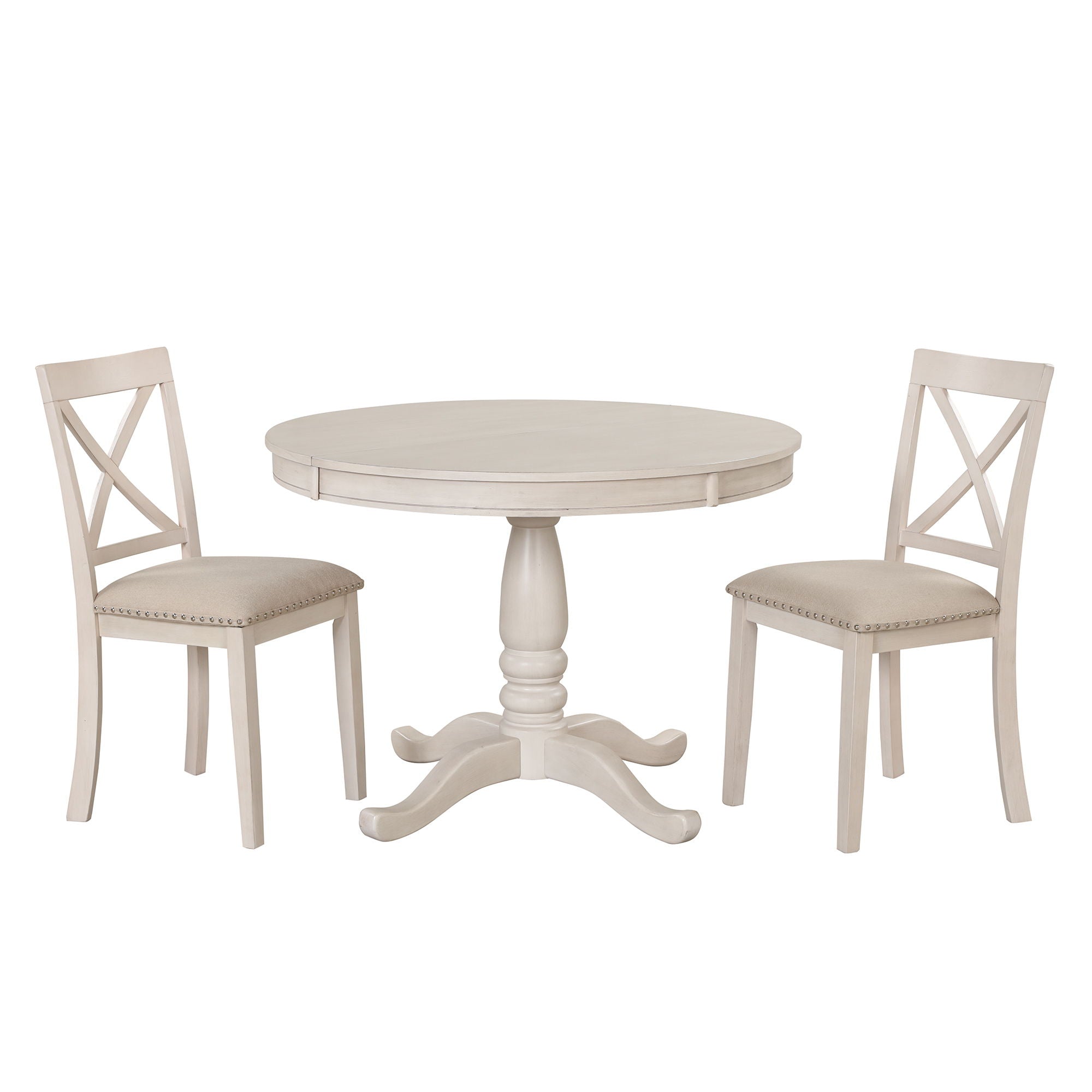 Modern Dining Table Set For 4, Round Table And 4 Kitchen Room Chairs, 5 Piece Kitchen Table Set For Dining Room, Dinette, Breakfast Nook - Best Buy Furniture