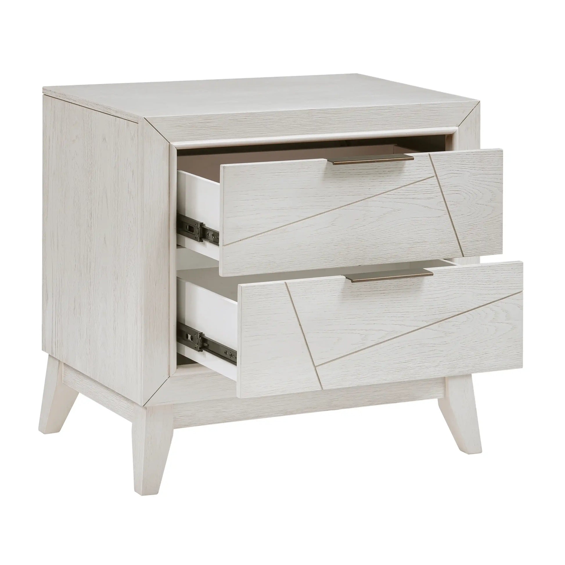 Antique White Finish Nightstand with Drawers - Best Buy Furniture