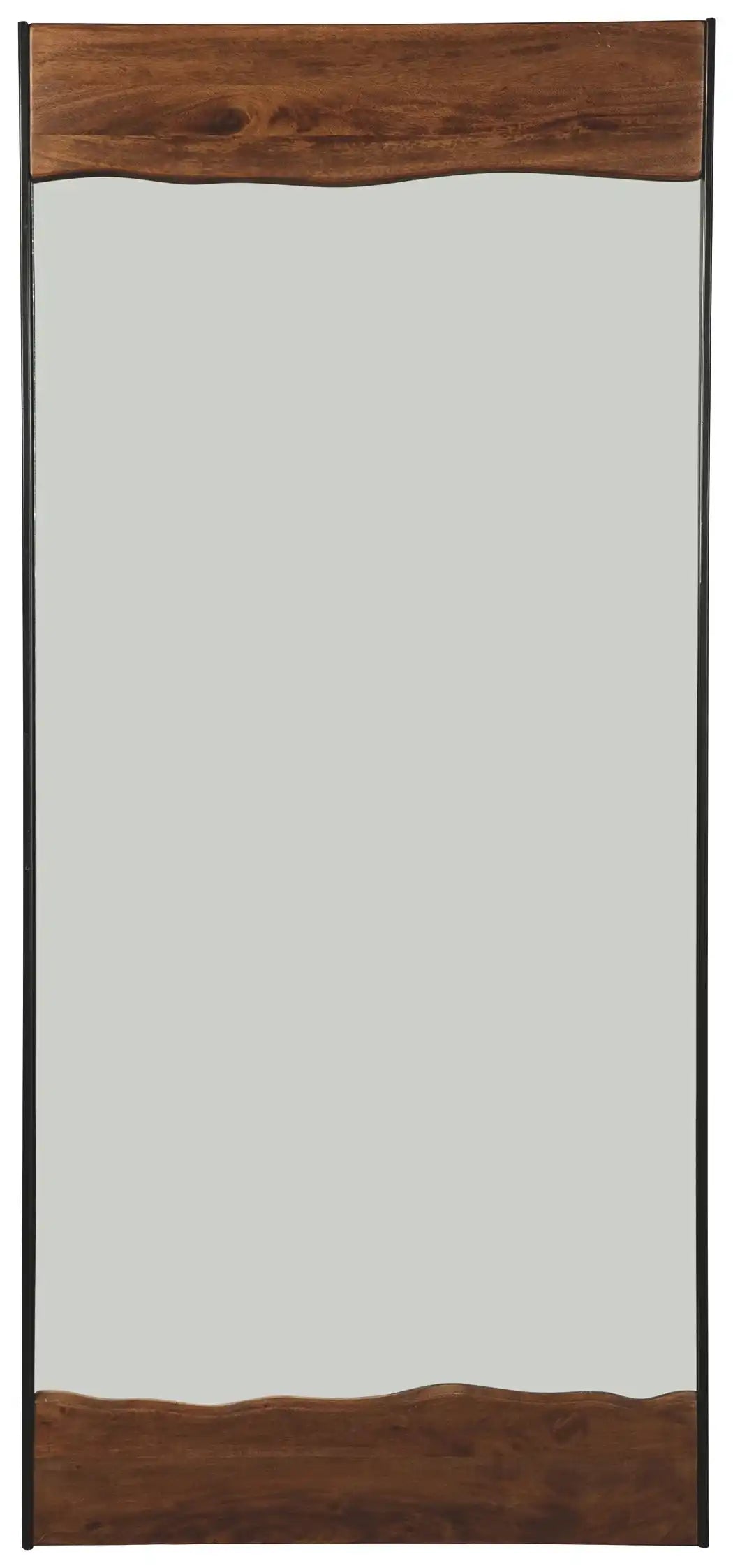 Panchali - Floor Mirror - Brown / Black - Best Buy Furniture