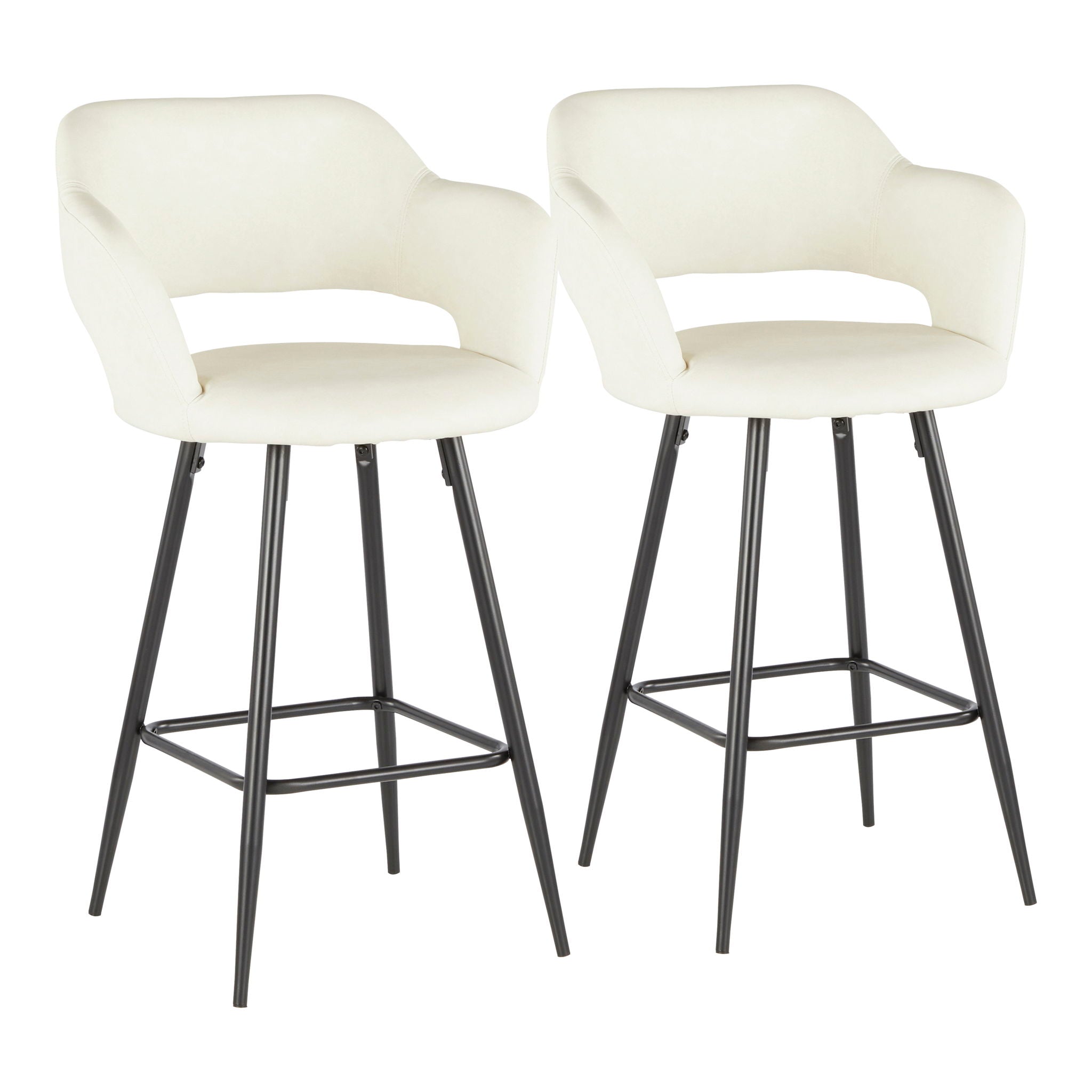 Margarite - Contemporary Counter Stool (Set of 2) - Best Buy Furniture