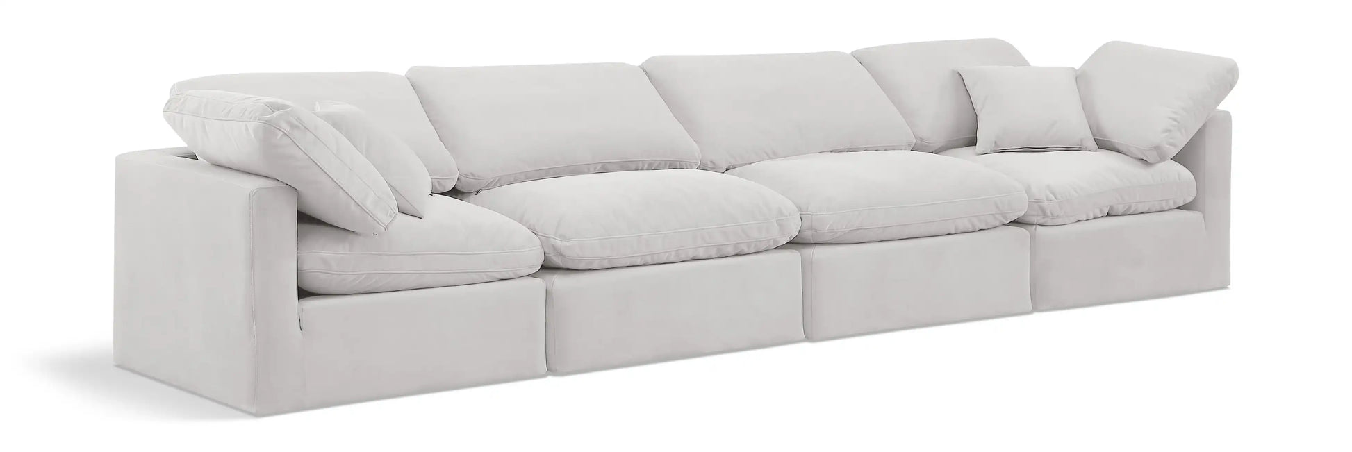 Indulge - Velvet 4 Seat Modular Sofa - Best Buy Furniture