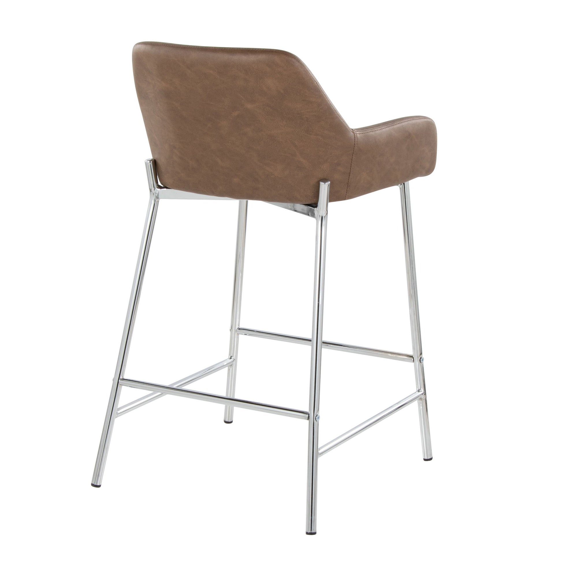 Daniella - Contemporary Fixed Height Counter Stool With Metal Legs (Set of 2) - Best Buy Furniture