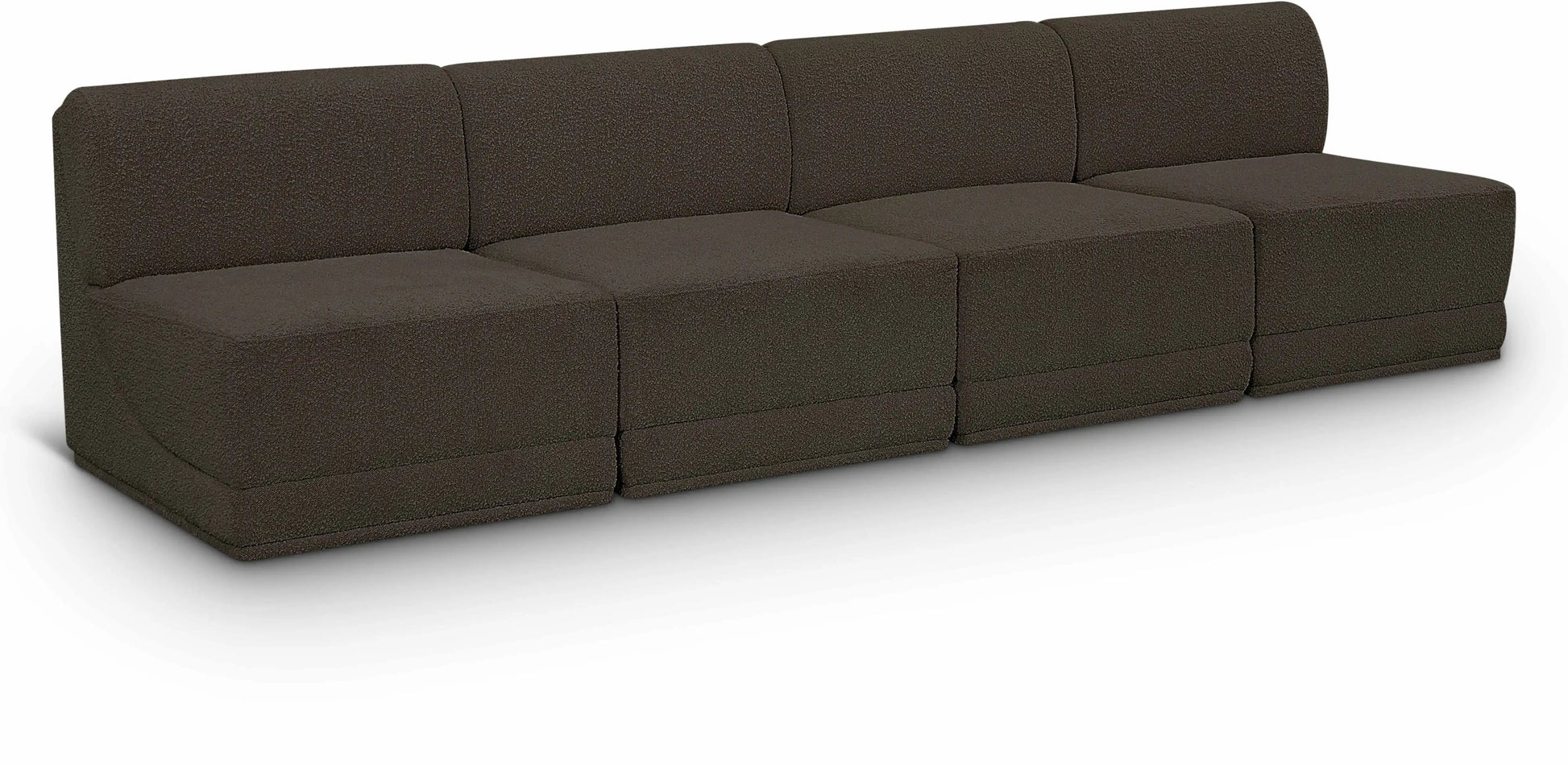 Ollie - 4 Seat Armless Modular Sofa - Best Buy Furniture