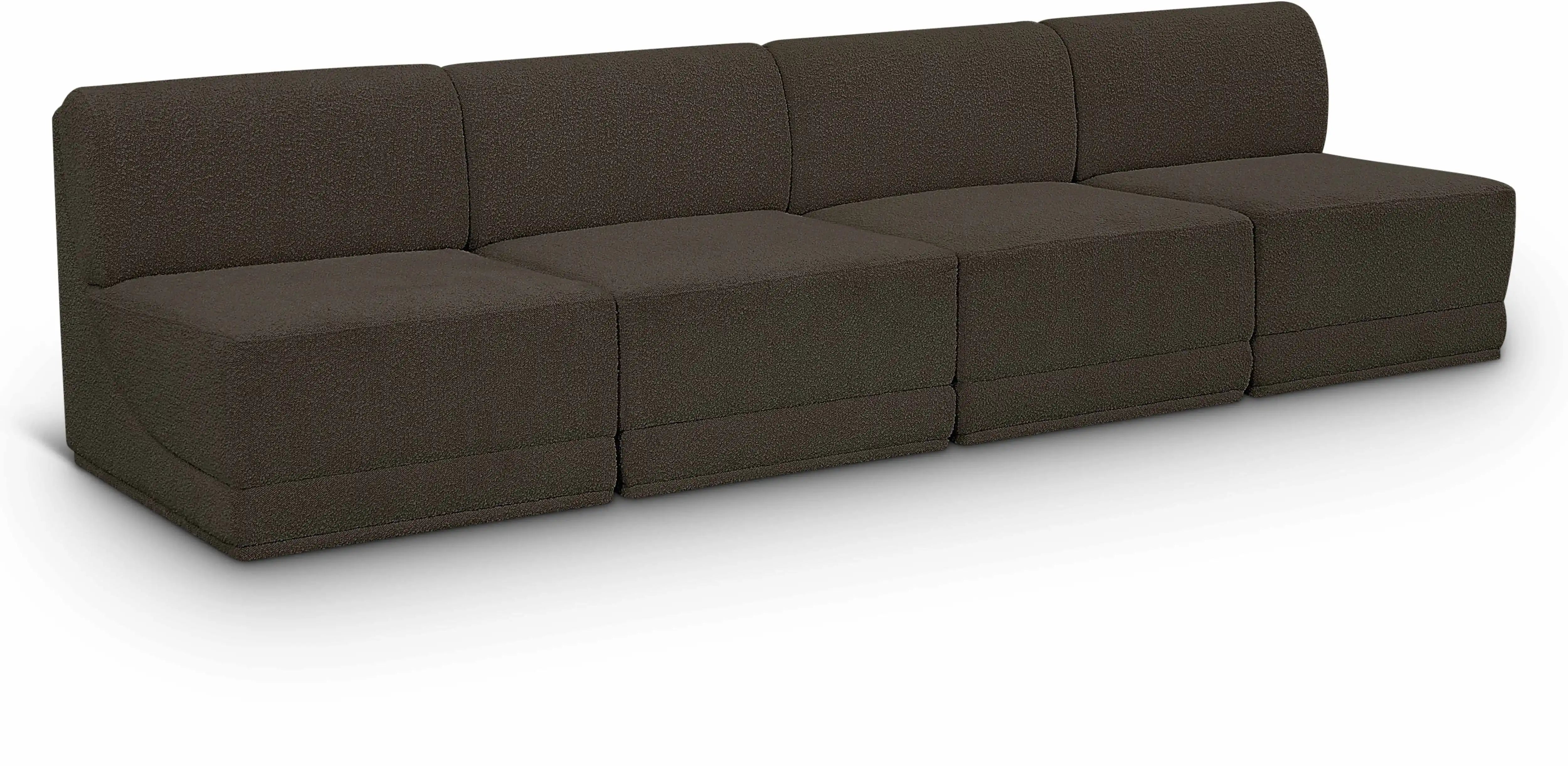 Ollie - 4 Seat Armless Modular Sofa - Best Buy Furniture