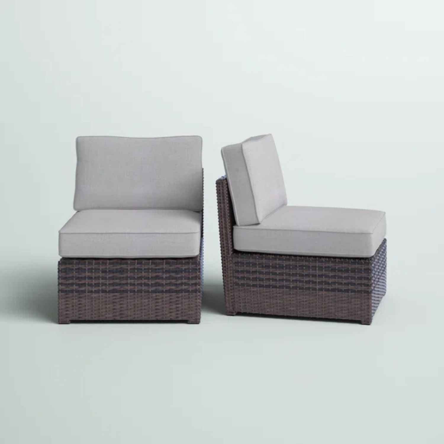 Armless Patio Chair With Cushions - Best Buy Furniture