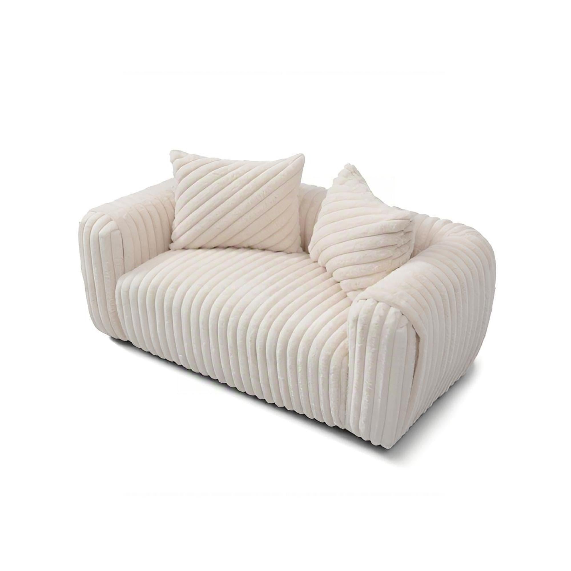 Cancun - Loveseat - White - Best Buy Furniture