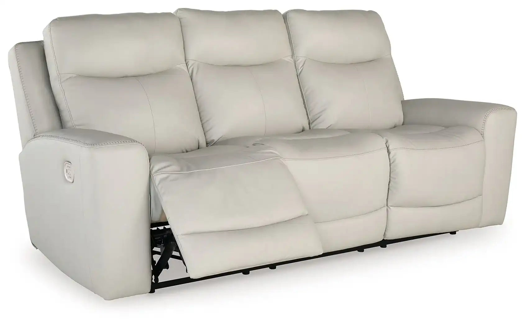 Mindanao - 3 Pc. - Power Reclining Sofa, Power Reclining Loveseat With Console, Power Recliner - Coconut - Best Buy Furniture