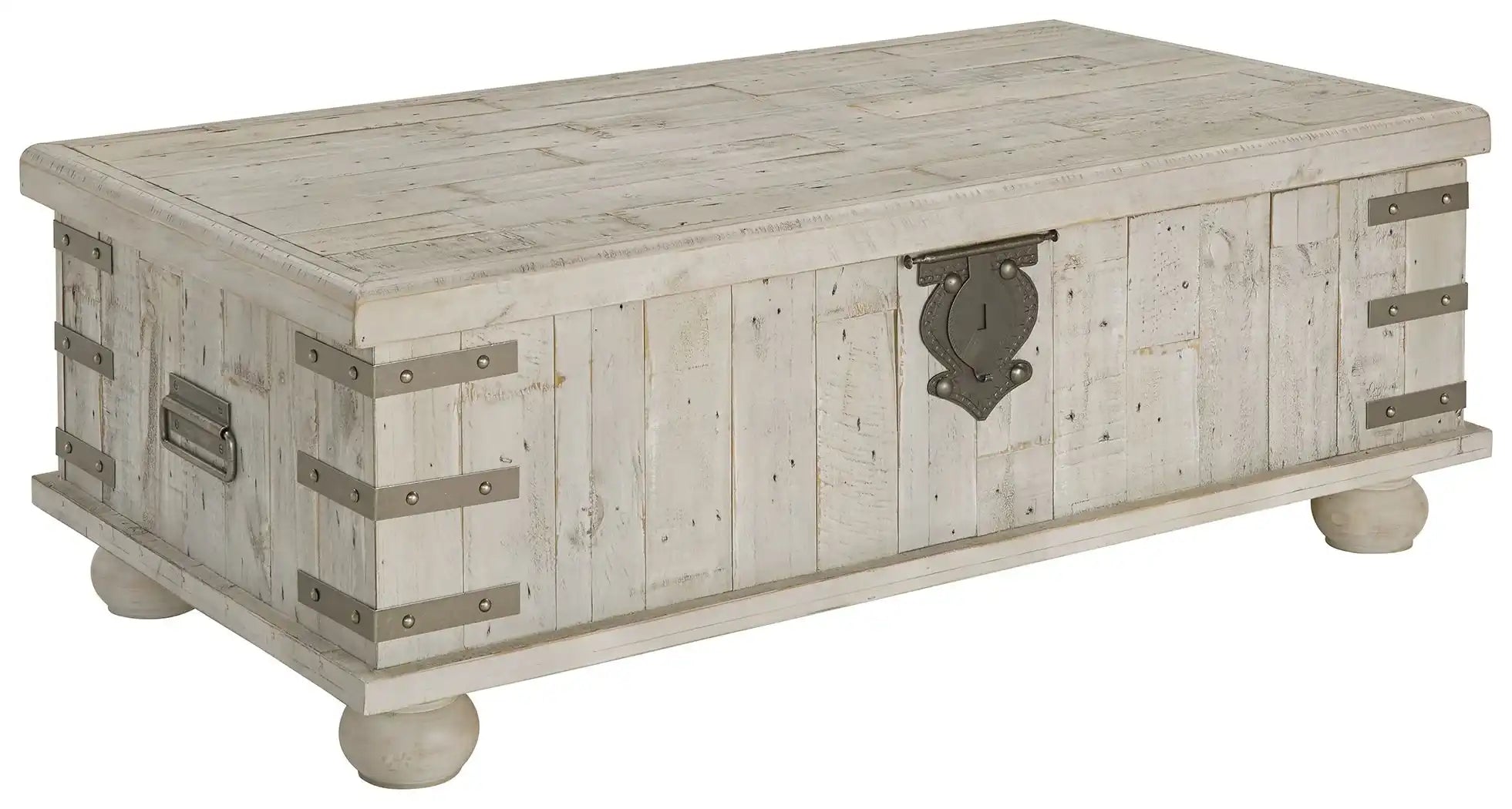 Carynhurst - Lift Top Cocktail Table - White Wash Gray - Best Buy Furniture