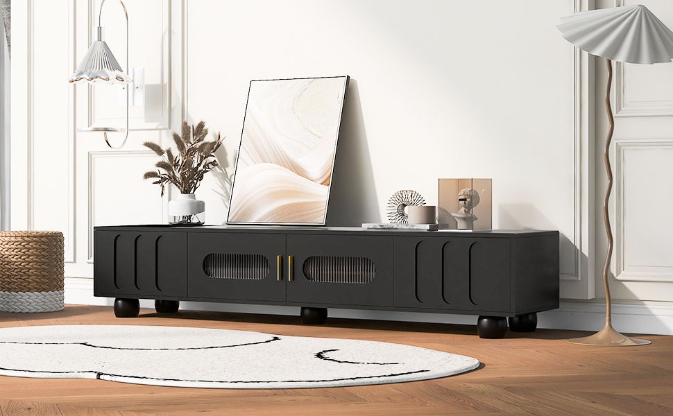 Modern TV Stand For TVs Up To 80", 2 Drawers And Cabinet - Best Buy Furniture