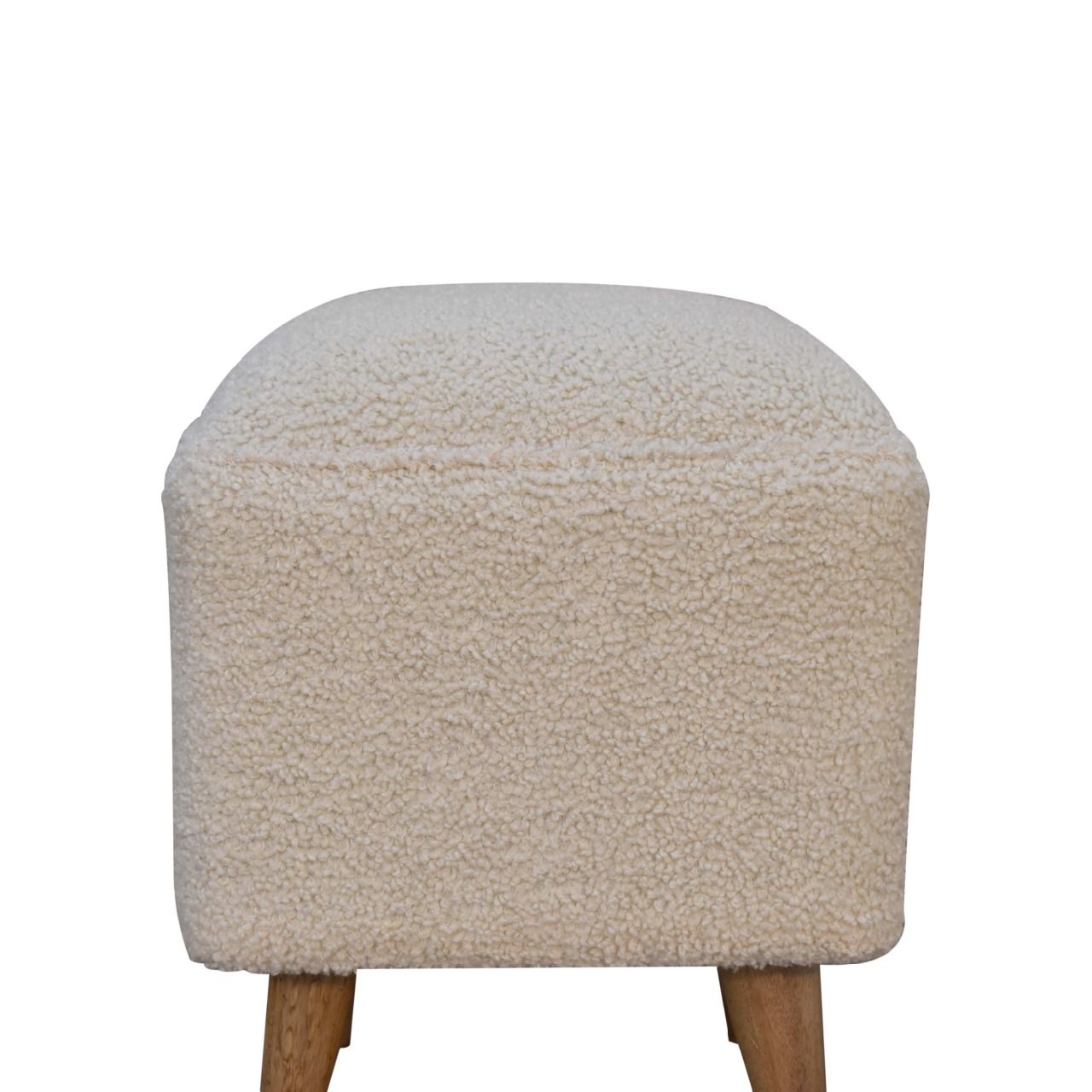 Squoval - Bench - Cream / Brown - Best Buy Furniture