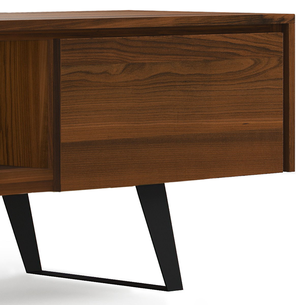 Lowry - Handcrafted TV Media Stand - Walnut - Best Buy Furniture