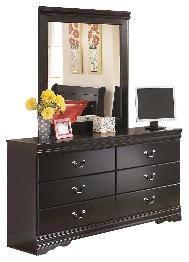 Huey Vineyard - Dresser, Mirror - Black - Best Buy Furniture