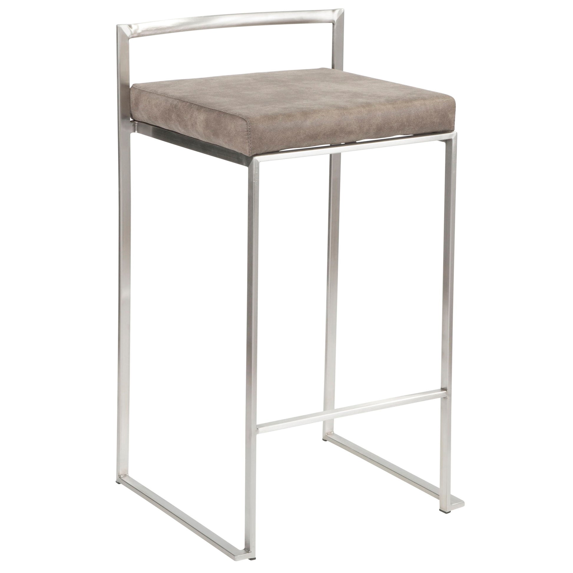 Fuji - Contemporary Elegant Stackable Counter Stool Set - Best Buy Furniture