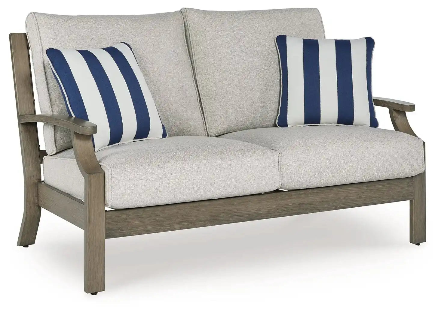 Rainier Ranch - Loveseat With Cushion - Brown / Beige - Best Buy Furniture