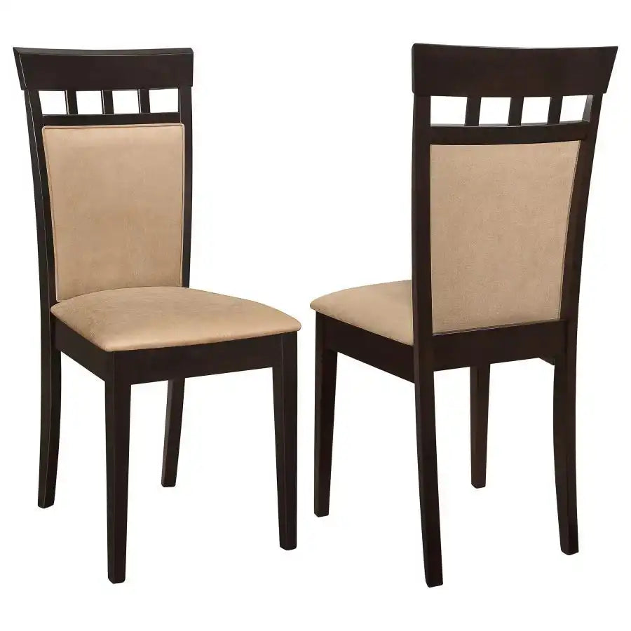 Gabriel - Closed Back Side Chairs (Set of 2) - Cappuccino - Best Buy Furniture