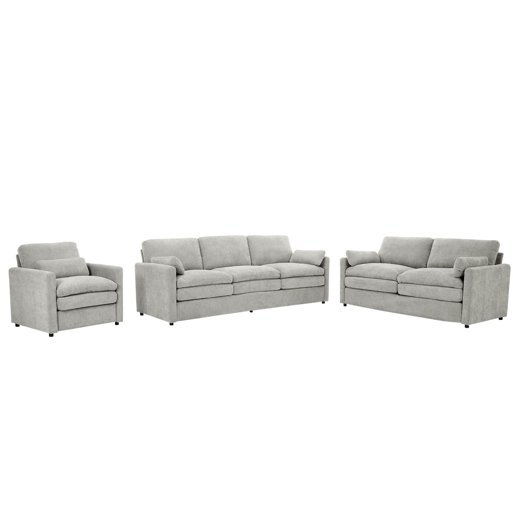 Cozy Upholstered Sofa Set For Living Room - Best Buy Furniture