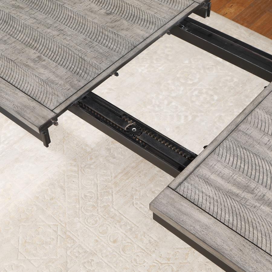 Elodie - Rectangular Extension Leaf Dining Table - Black - Best Buy Furniture