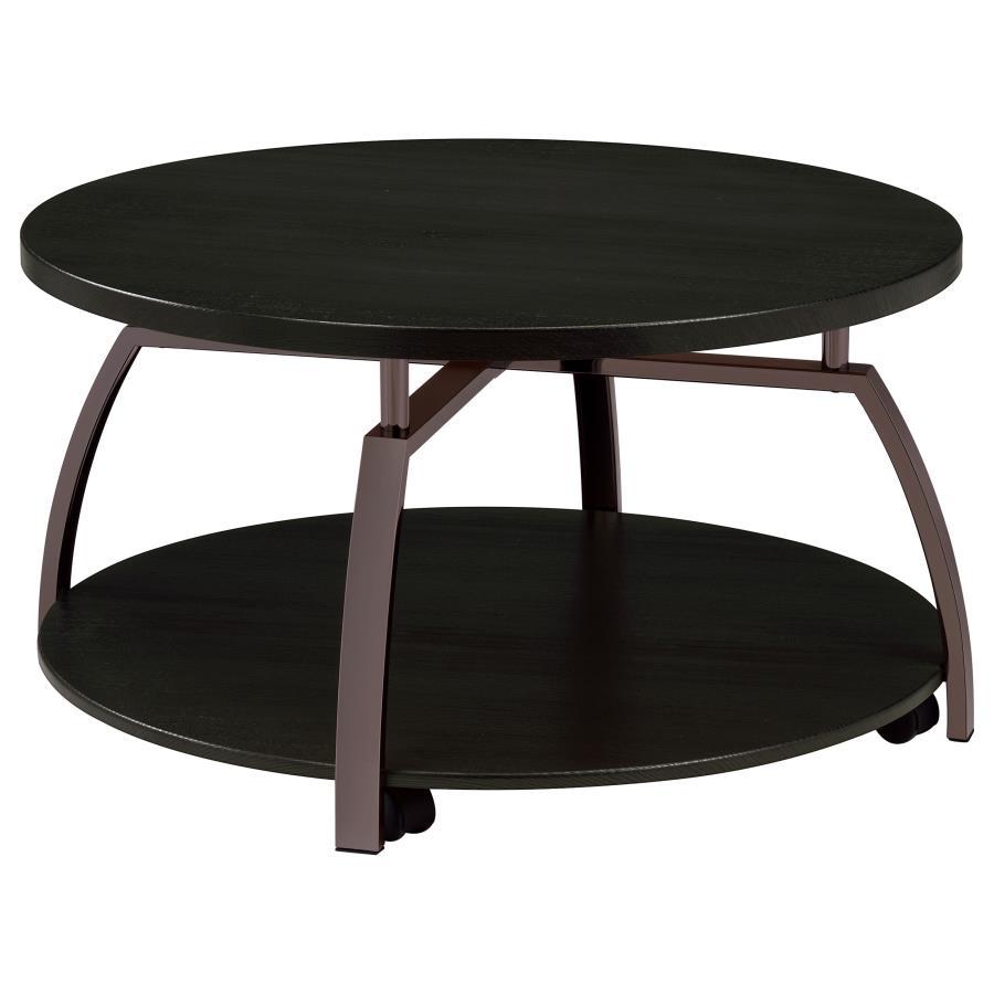 Dacre - Round Engineered Wood Top Table - Best Buy Furniture