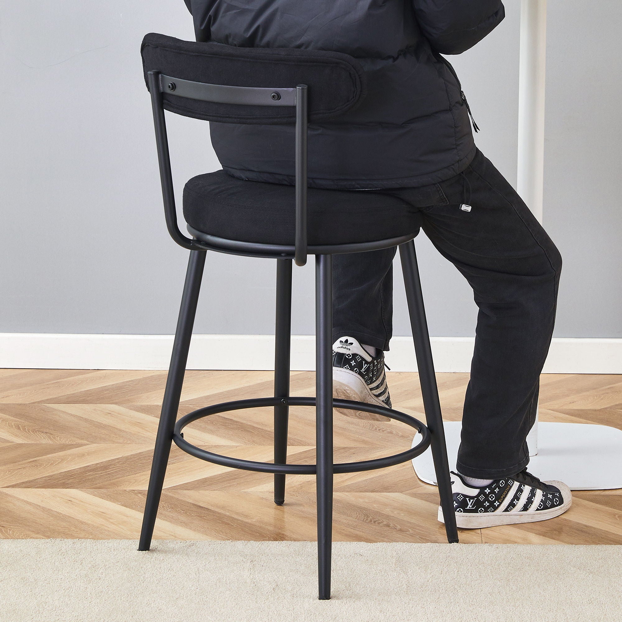 Fashionable Ergonomic High Legged Bar Chairs (Set of 2) - Best Buy Furniture