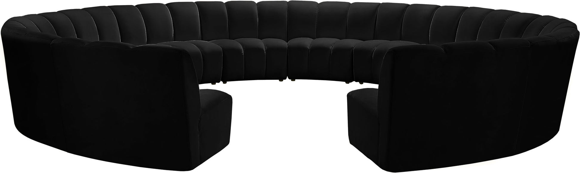 Infinity - 12 Piece Velvet Modular Sectional - Best Buy Furniture