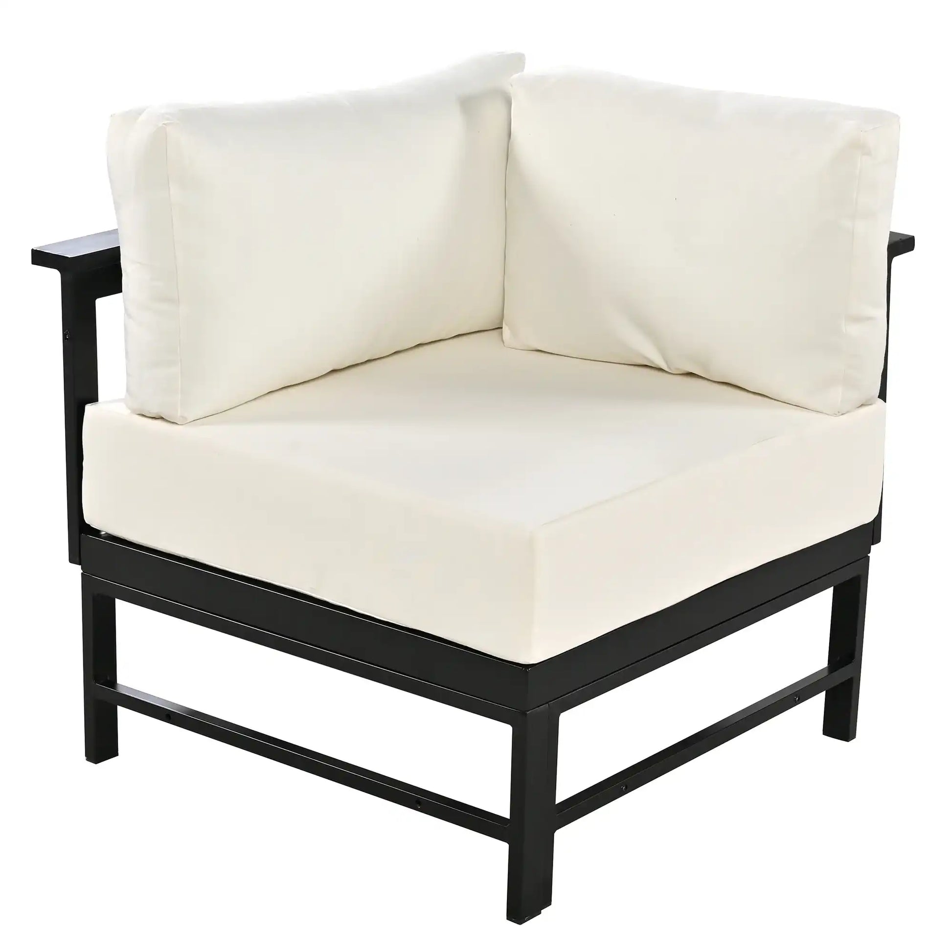 U-shaped multi-person outdoor sofa set, suitable for gardens, backyards, and balconies. - Best Buy Furniture
