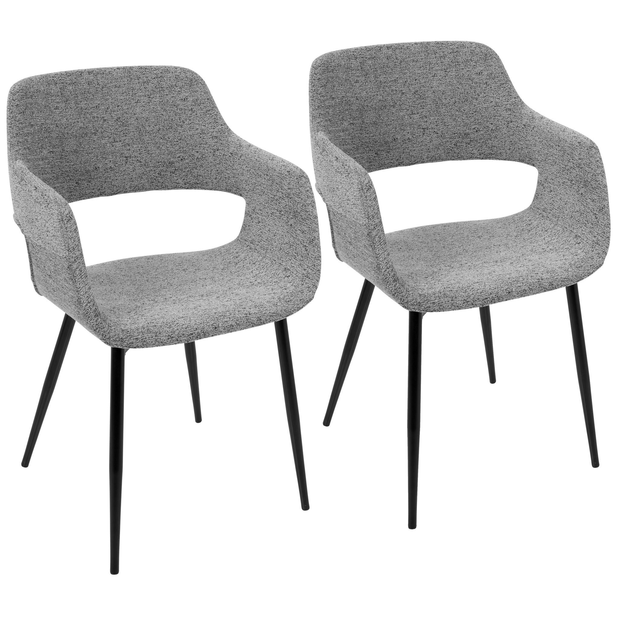 Margarite - Contemporary Dining / Chair (Set of 2) - Black / Gray - Best Buy Furniture