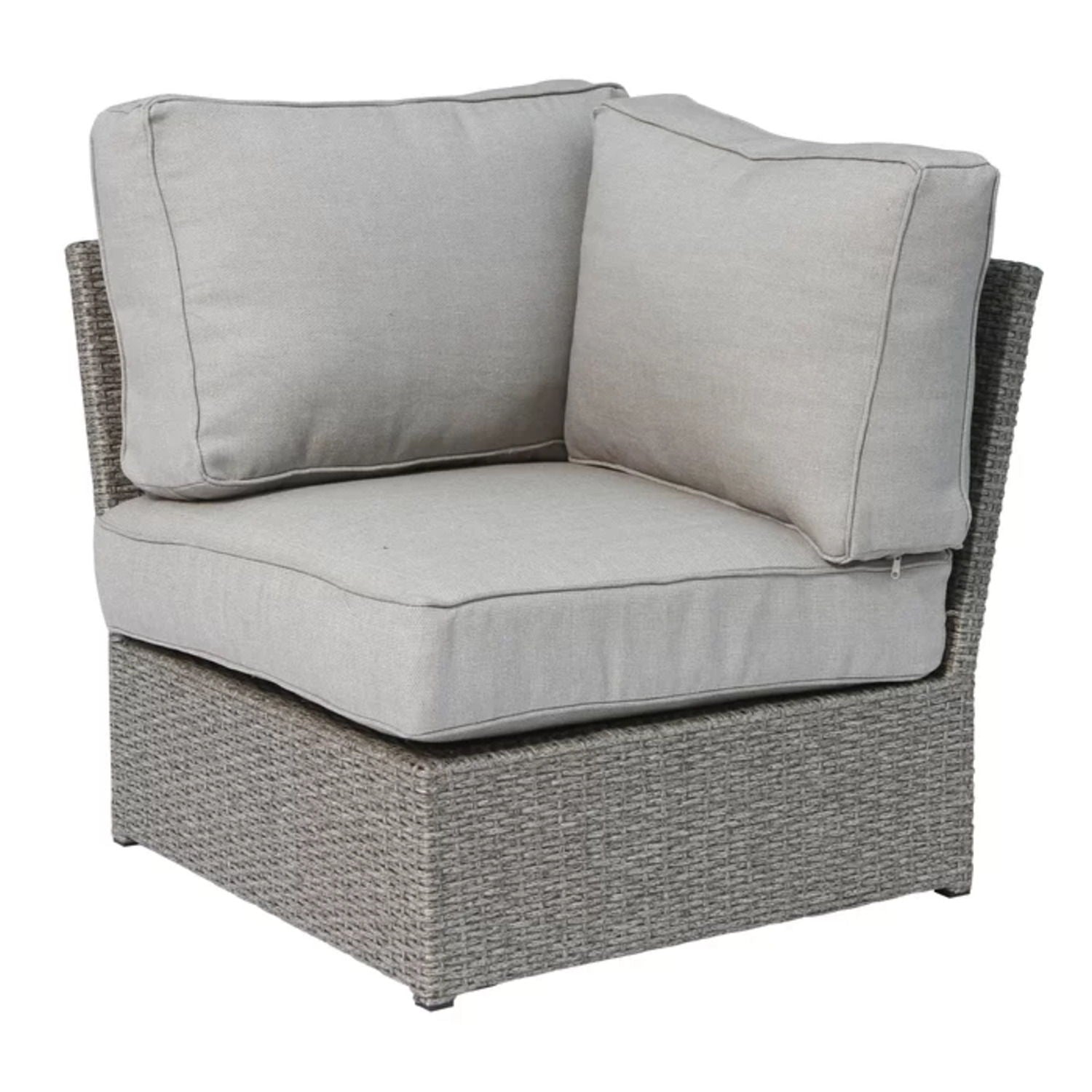 Shick - Corner Wedge Patio Chair With Cushions - Best Buy Furniture