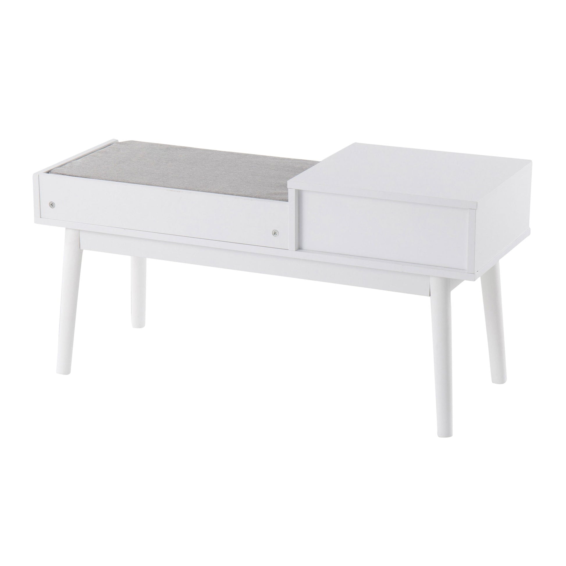 Telephone Contemporary Bench With Pull Out Drawer - Best Buy Furniture