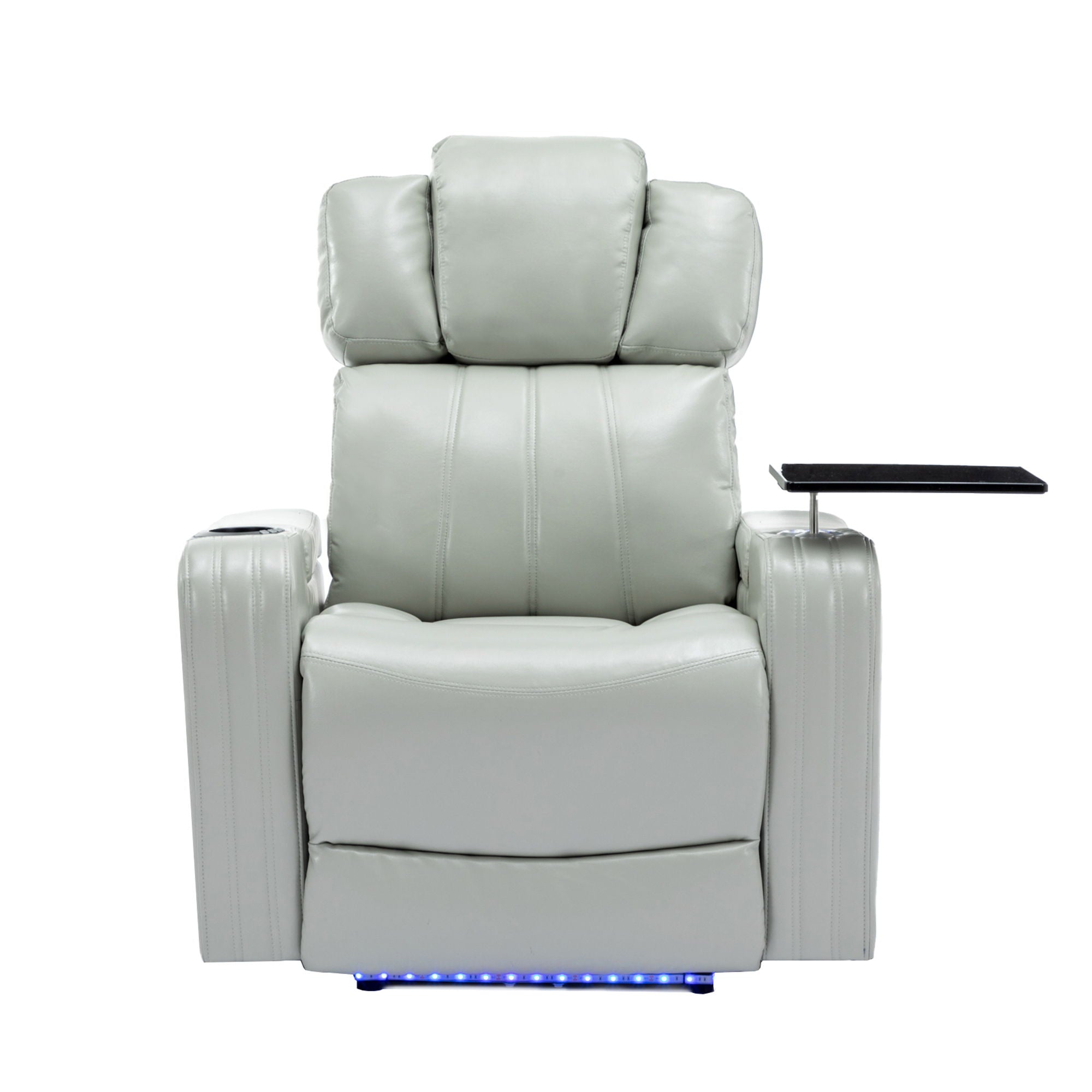 Power Recliner Theater Chair With Cooling Cup Holder, Bluetooth Speaker, LED Lights, USB Ports - Best Buy Furniture