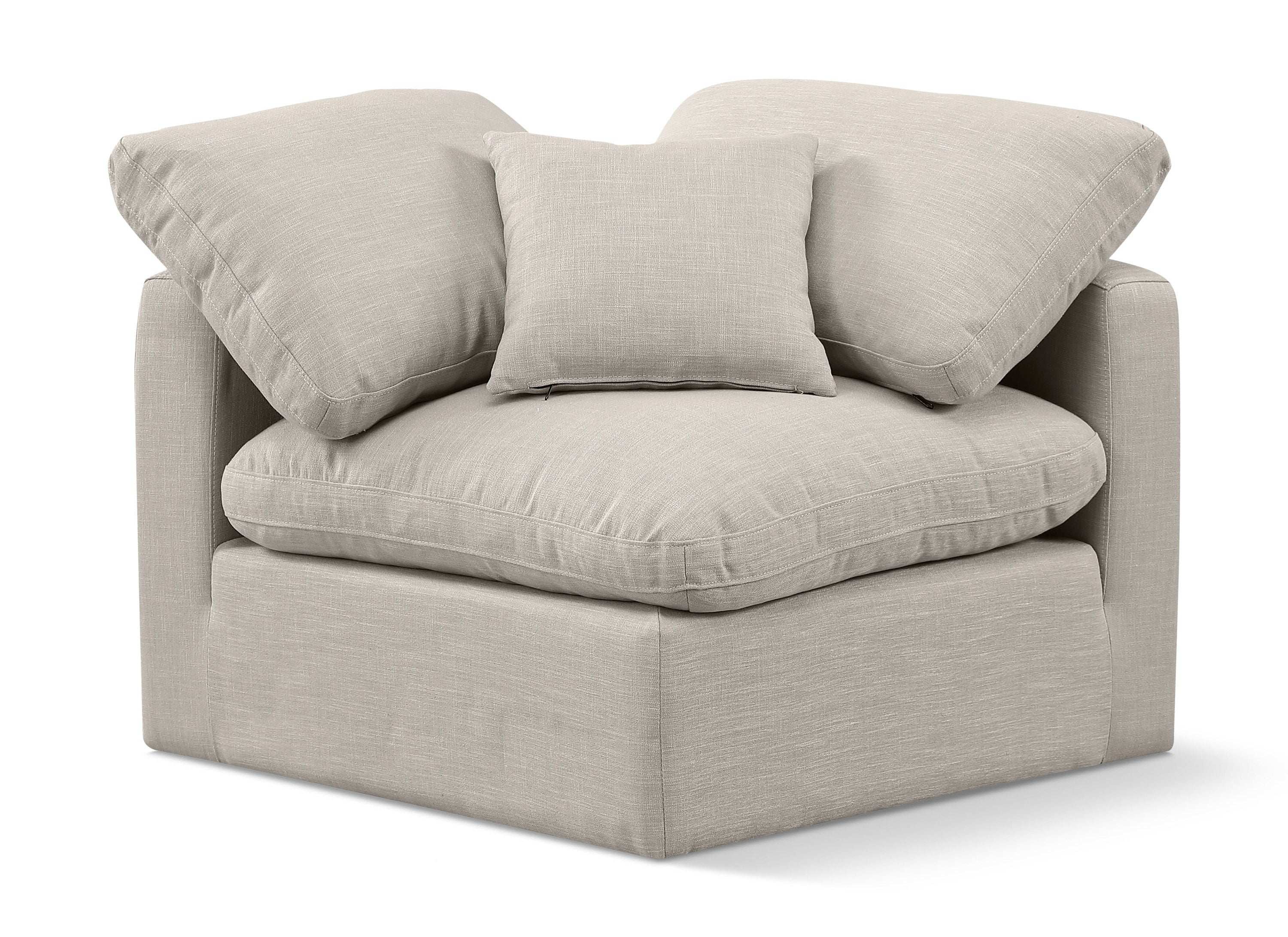 Indulge - Linen Corner Chair - Best Buy Furniture