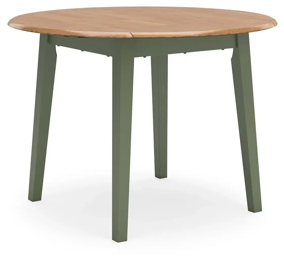 Gesthaven - Round Dining Room Drop Leaf Table Set - Best Buy Furniture