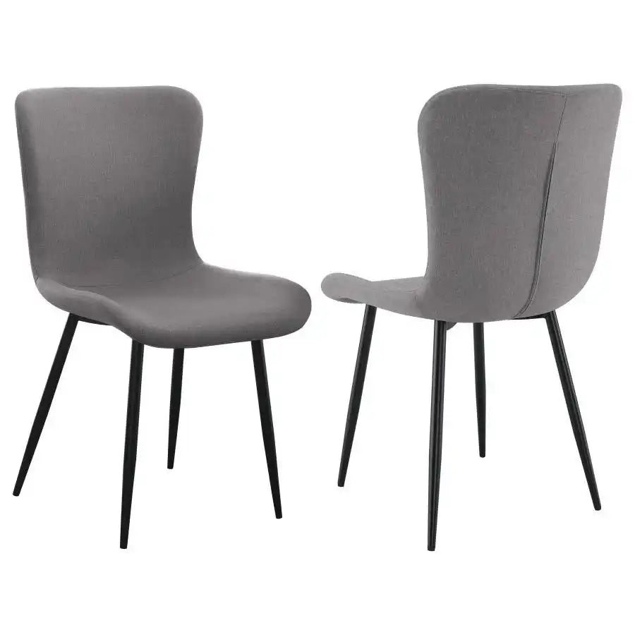 Horizon - Upholstered Dining Side Chair (Set of 2) - Taupe - Best Buy Furniture