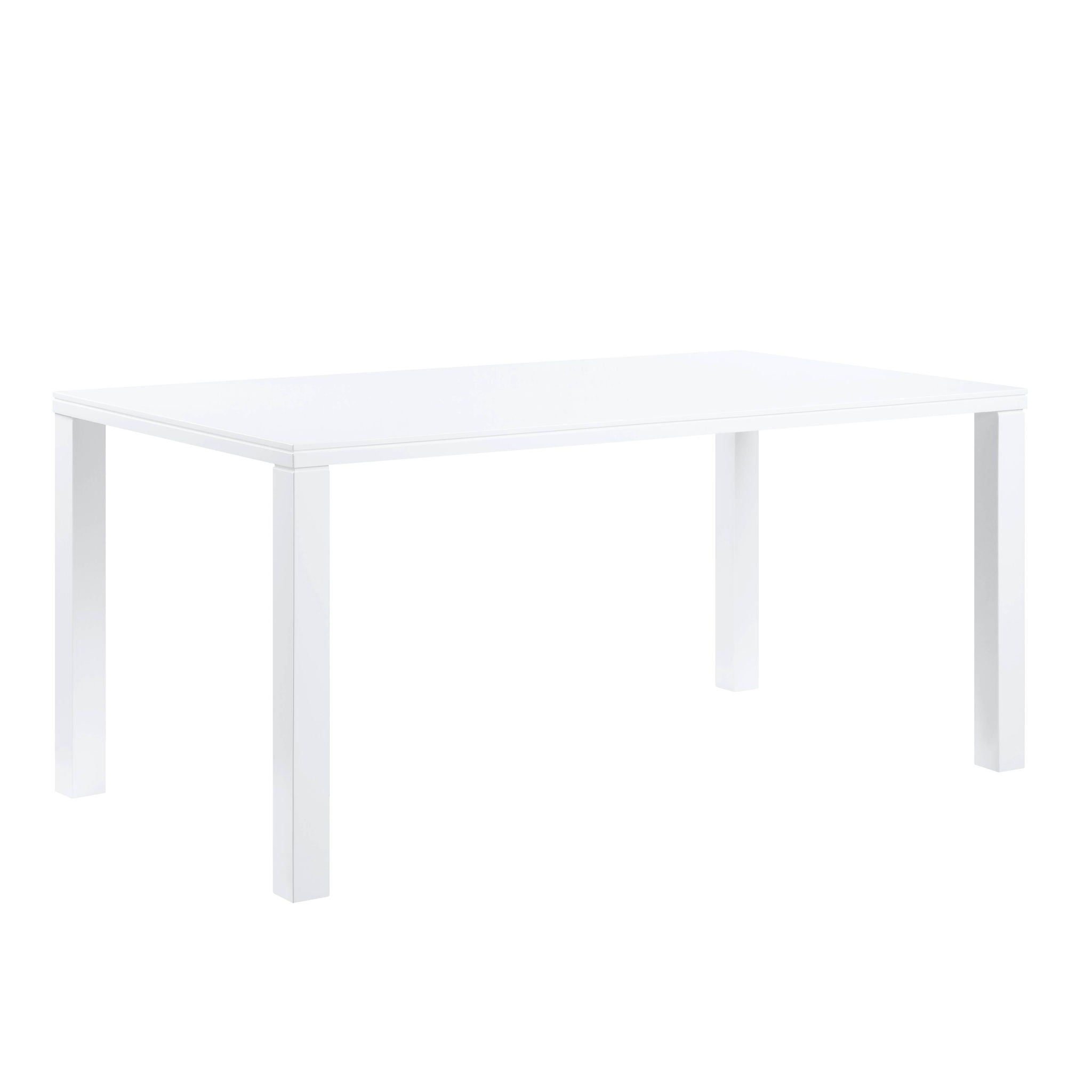 Pagan - High Gloss Dining Table - White - Best Buy Furniture