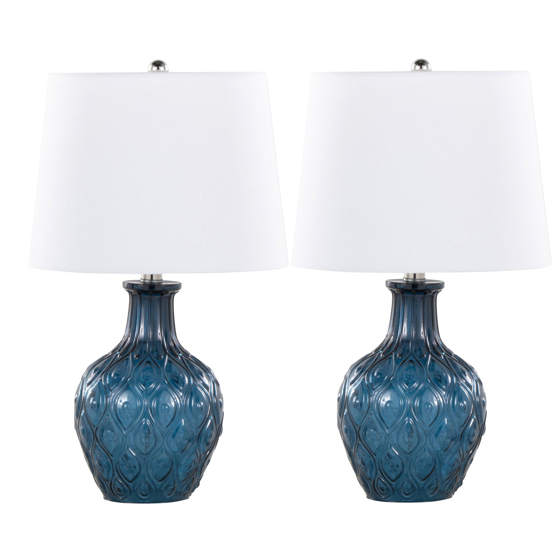 Gloria - Round Contemporary Lamp (Set of 2) - Best Buy Furniture