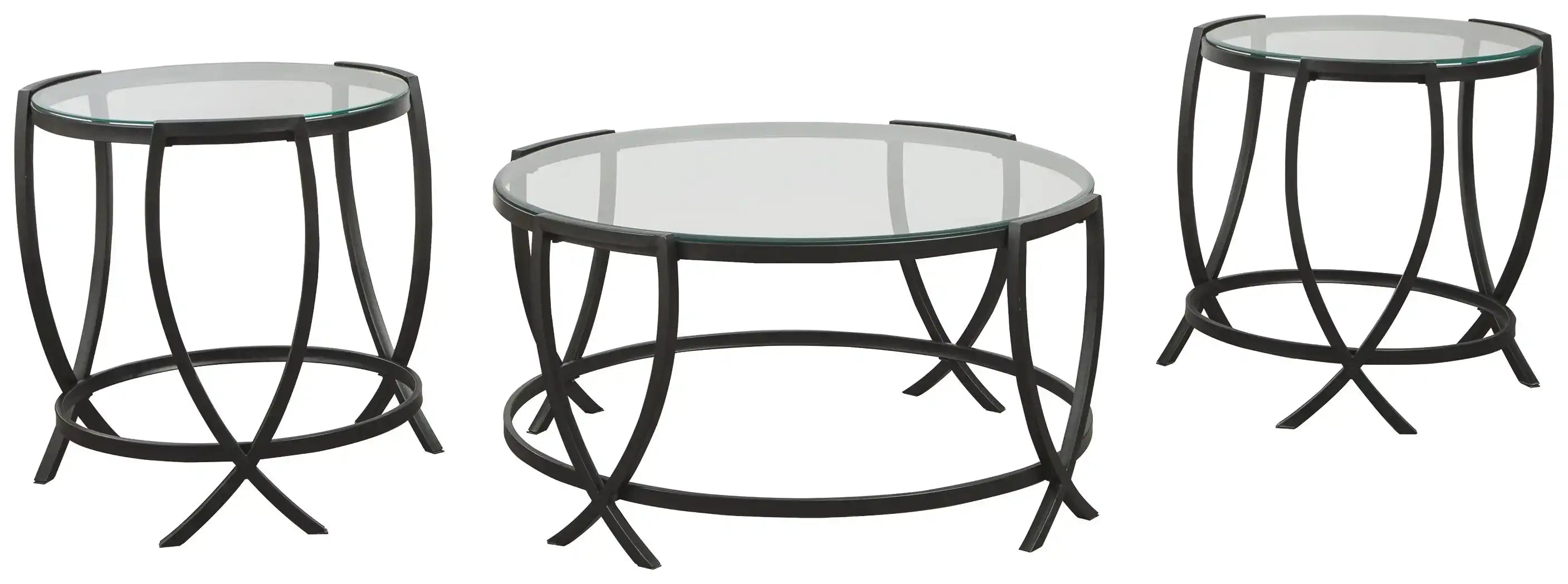Tarrin - Occasional Table Set (Set of 3) - Black - Best Buy Furniture