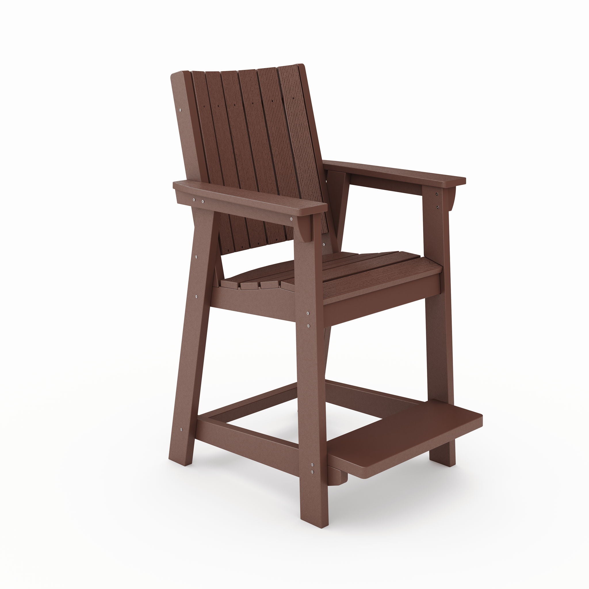 Modern Counter Chair Sleek HDPE Poly Lumber For Dining, Patio, And Garden Comfort - Best Buy Furniture