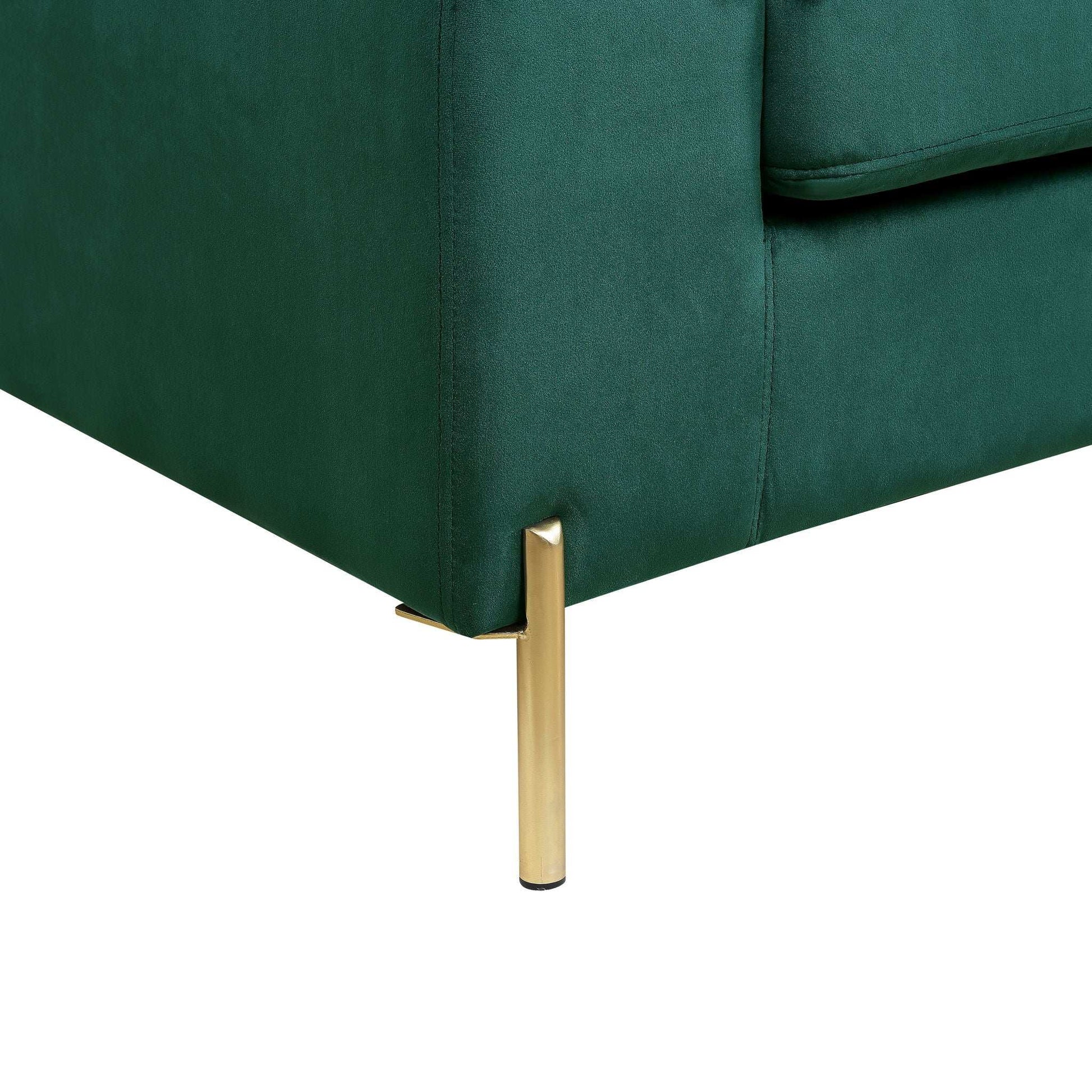 Shannon - Velvet Sectional Sofa With Chaise - Best Buy Furniture