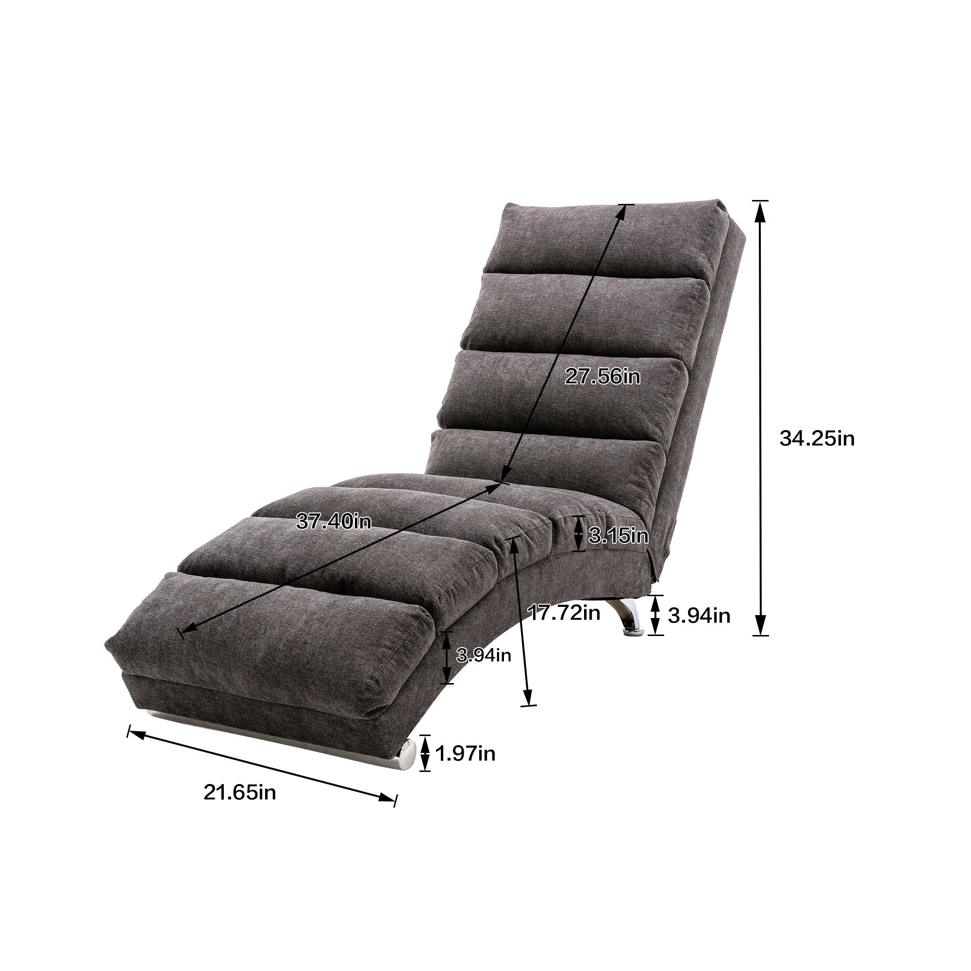 Massage Chaise Lounge Indoor With Remote Control, Ergonomic Electric Massage Lounger - Best Buy Furniture